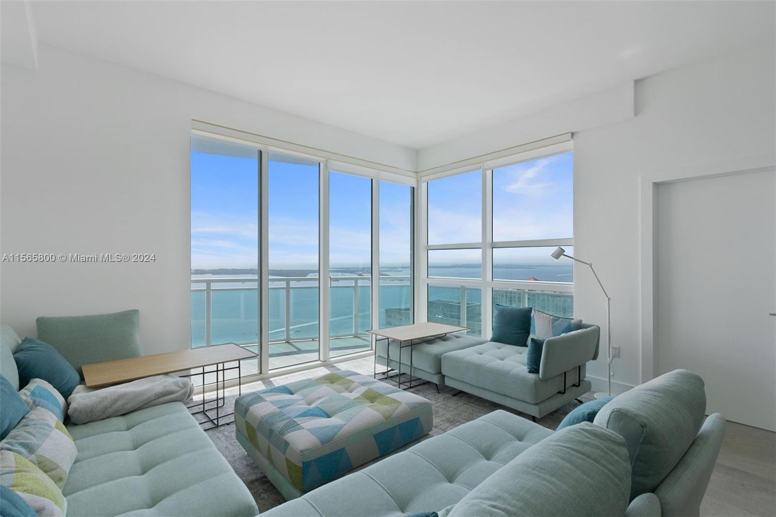 Immerse yourself in this luxurious 2 bedroom 2.5 bath apartment in the esteemed “10” line at The Plaza On Brickell. Bask in your completely unobstructed views of Biscayne Bay from your expansive balcony. Enjoy the natural light streaming through floor-to-ceiling windows accentuates the meticulous upgrades throughout, including sleek wood tile flooring, updated bathroom finishes, upgraded lighting systems, and more. Furnished with brand new European furniture, the apartment awaits your personal artistic touch to complete its elegance. Unit comes with one parking space. Live at the luxurious Plaza on Brickell condominium whose resort style amenities included 24 hour concierge and valet, state of the art gym, 2 large swimming pools, jacuzzi, business center and more.