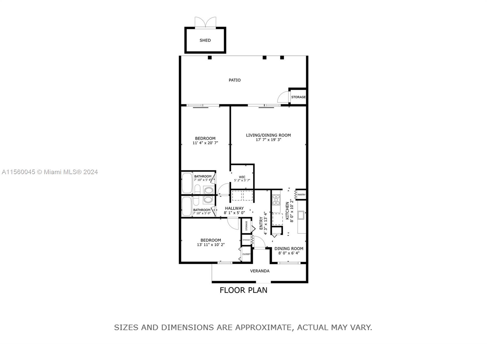 1421 S Audubon Dr, Homestead, Florida 33035, 2 Bedrooms Bedrooms, ,2 BathroomsBathrooms,Residential,For Sale,1421 S Audubon Dr,A11560045