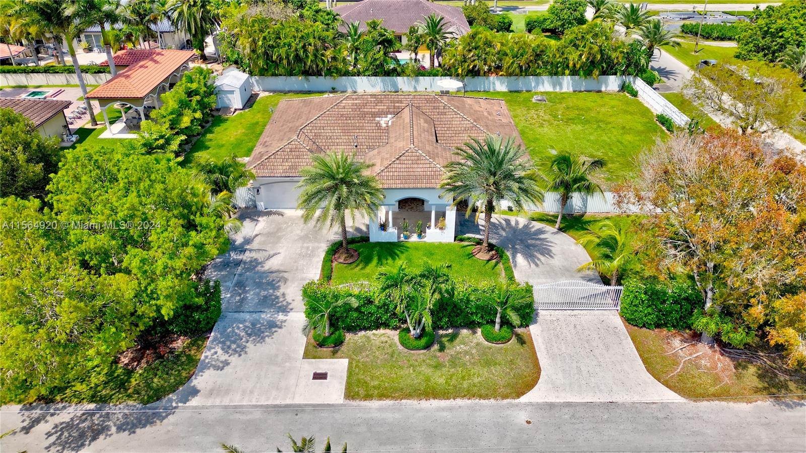 Welcome to this stunning 4/3 home on a half-acre corner lot in Redlands. Enter through remote-controlled gates into a spacious circular driveway park up to 8 cars, complete w/ porte cochere for added elegance. Step inside the relaxing open living room & formal dining area w/ volume ceilings offering breathtaking views of the expansive GORGEOUS 16x36 saltwater pool & jacuzzi. Lots of natural light throughout! Wonderful kitchen & sizable family room perfect for entertaining w/ access to patio/pool area. Primary bedroom boasts double-door entry adding to the allure of this magnificent home. Features gated access for parking trailers or boats, ensuring convenience and security. A thoughtfully designed floor plan, this home is ideal for comfortable living & entertaining.
This home has it ALL !