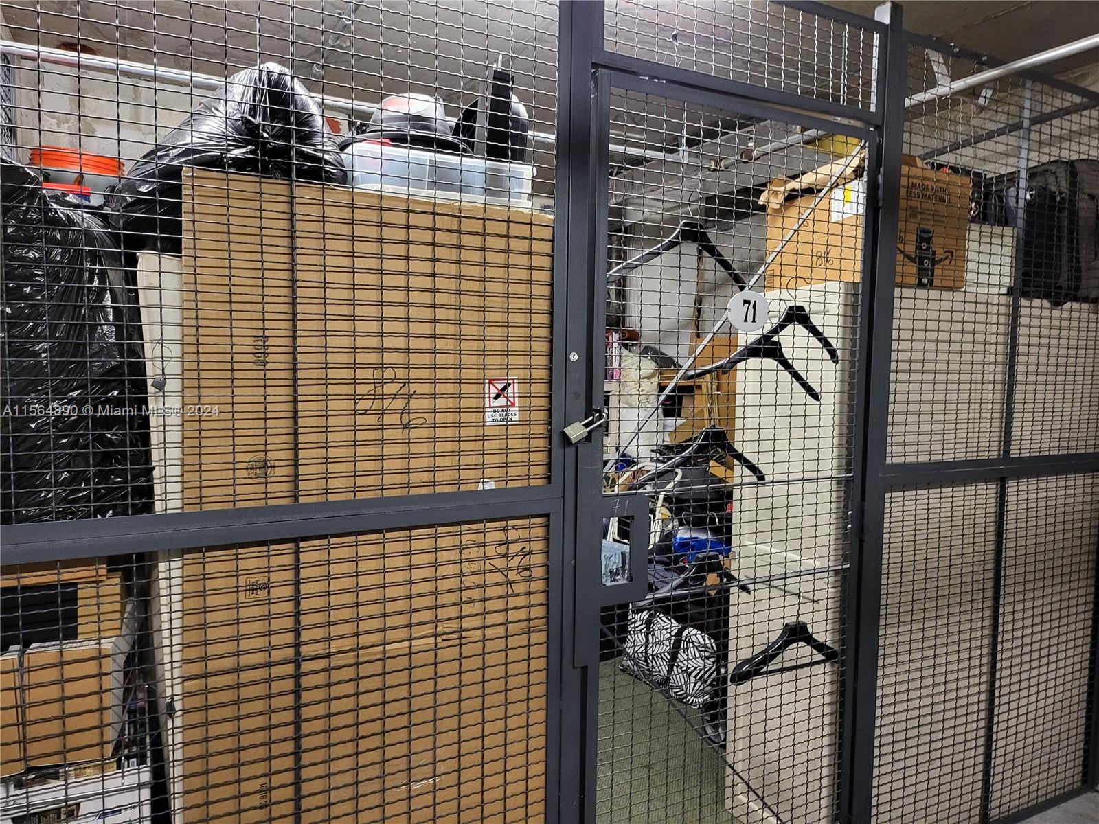 In front of the unit