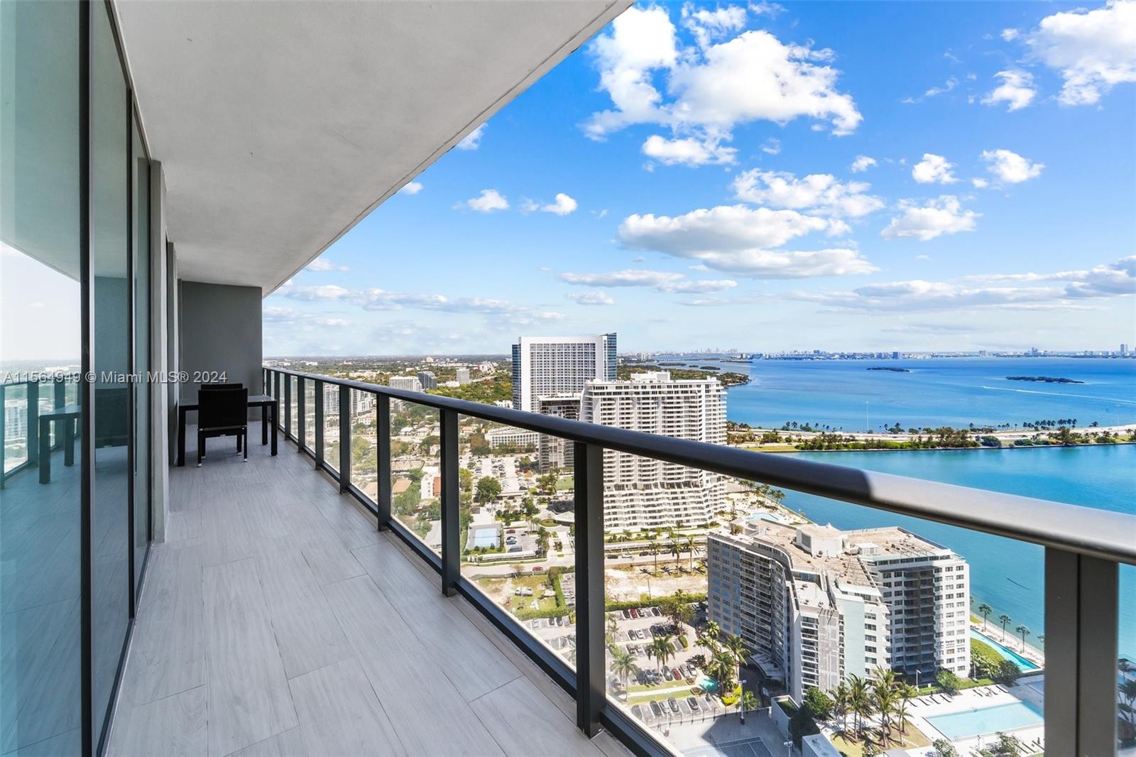 Welcome to your slice of Miami paradise! This chic condo, completed in 2018, epitomizes modern luxury living. Open concept with amazing views from anywhere in the unit. Fully turnkey, it offers an effortless transition into your dream lifestyle. Incredible wrap around balcony with unparalleled views of Biscayne Bay, a constant reminder of Miami's coastal charm. Conveniently located in between Brickell and Midtown/Wynwood. Whether you're craving a gourmet meal, seeking the latest fashion trends, or want to unwind with a walk along the vibrant streets, everything you desire is within easy reach. New beach wood plank porcelain tile and automatic window shades(2022). World class amenities include gym, clubroom and multiple pools. Don't miss your chance to call this incredible condo your home!
