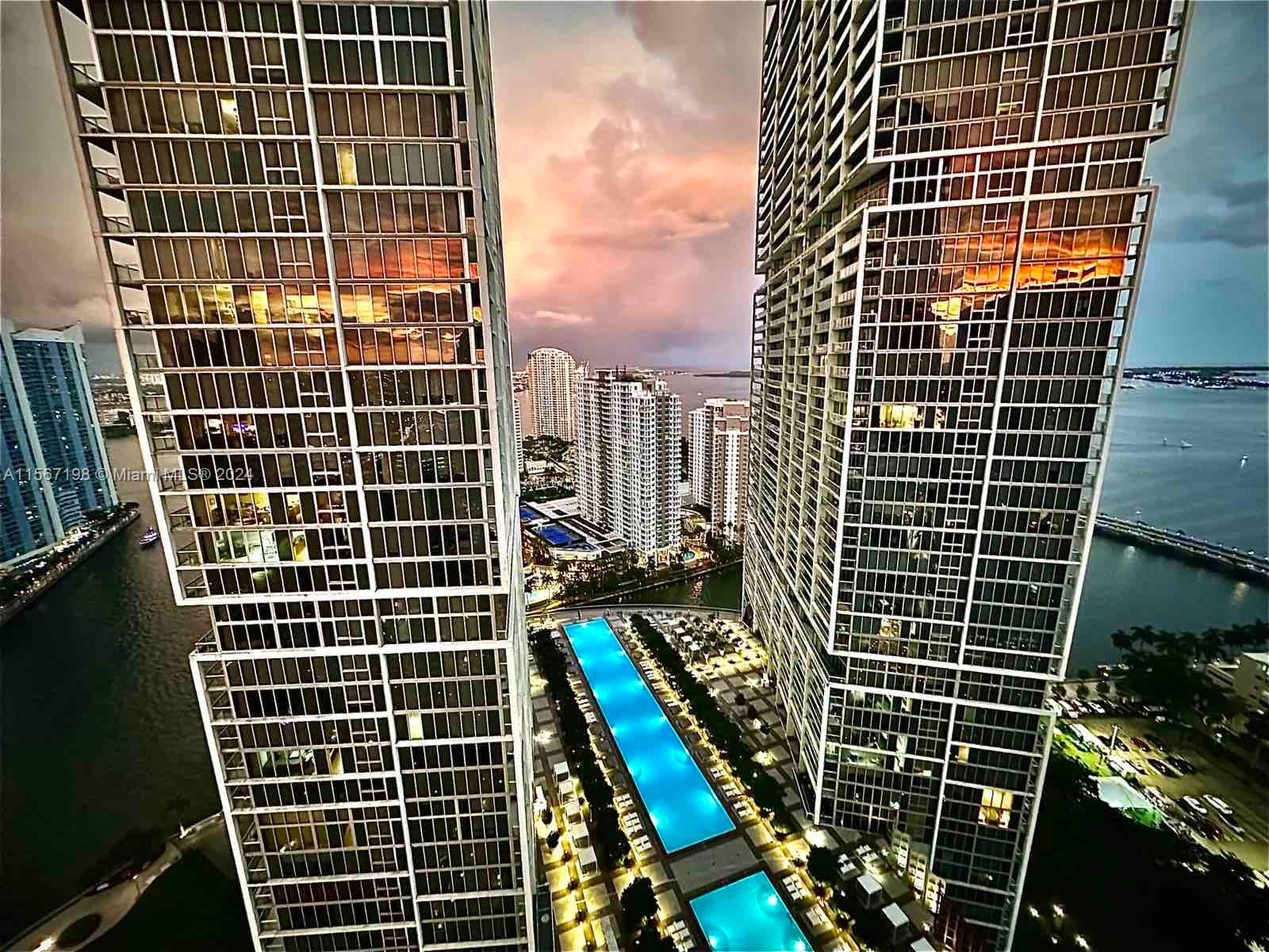 Investors dream with bay views from the best 01 line and 35th floor of Icon Brickell III. Short term rentals approved. Bright & spacious property fully renovated in 2019 by interior designer and fully equipped with a full-size washer/dryer, Italian cabinets, premium appliances by Wolf & Subzero and Bosch, as well as solid black granite, all furnitures, art works, HD Smart LED TVs included in sales price. Icon Brickell is famous for its world class amenities including state-of-the-art gym, pool, spa, bars/restaurants, & more. Currently professionally managed as a short term rental property. Hot water, cable, internet and valet parking is included in maintenance fee. Don't miss out. Contact Listing Agent to show. Live here full time or make $$$$$