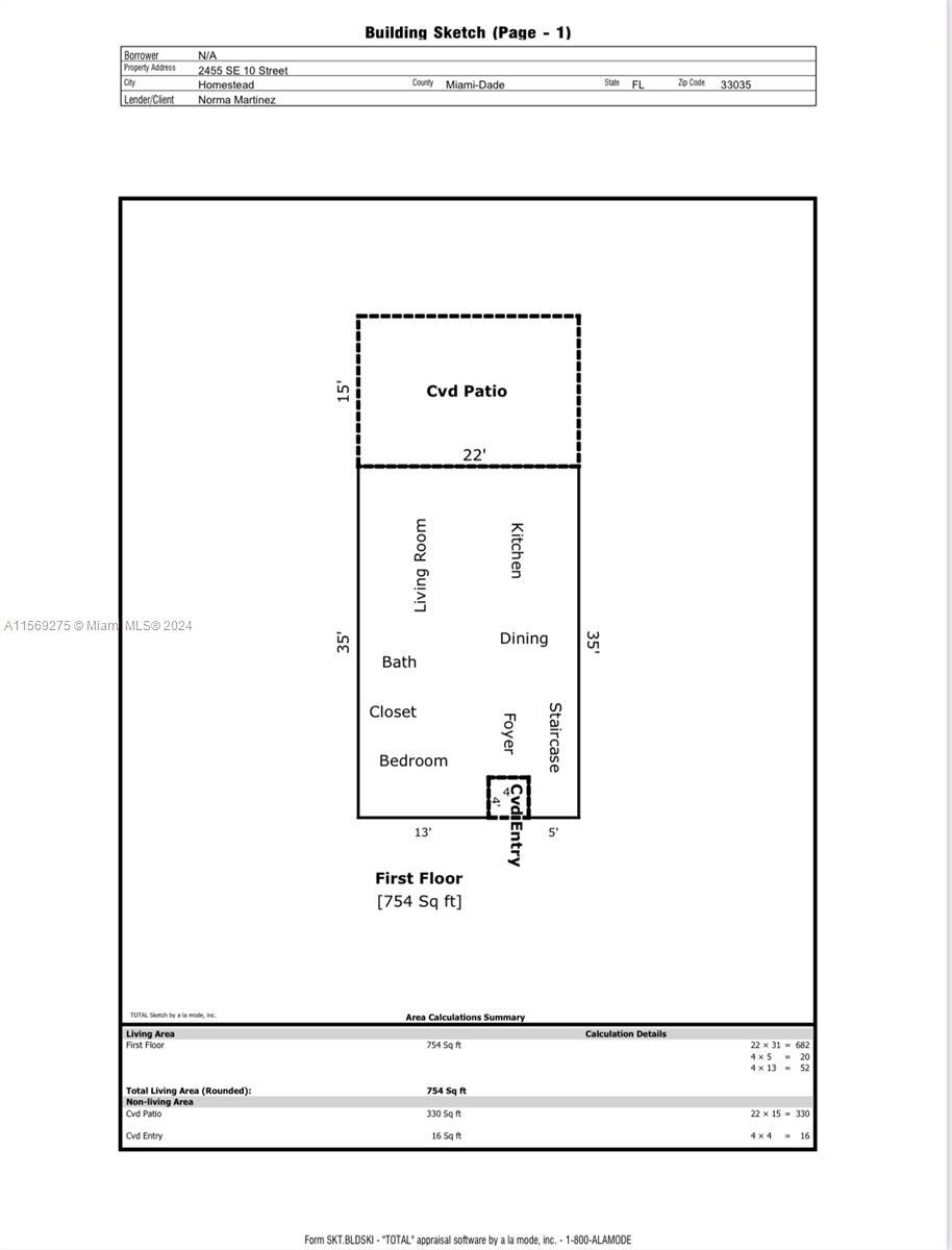 2455 SE 10th St 0, Homestead, Florida 33035, 4 Bedrooms Bedrooms, ,3 BathroomsBathrooms,Residential,For Sale,2455 SE 10th St 0,A11569275