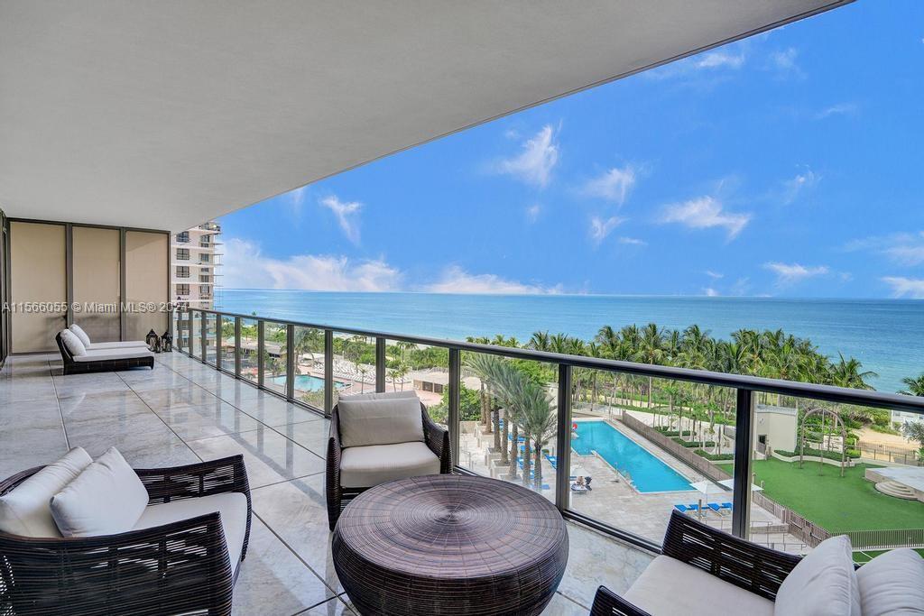Welcome to luxury living at prestigious St Regis Bal Harbour. This exquisite unit offers +3,000sf of opulent beachfront living, boasting 3 bed/3.5bath. The flow-through floor plan invites an abundance of natural light and showcases BREATHTAKING VIEWS of the ocean, city and bay from its large balconies, allowing you to witness both mesmerizing sunrises from living room and captivating sunsets from dining balconies. Indulge in the ultra-high-end finishes, with Taylor-made Italian marble floors throughout the unit. Custom Italian kitchen is a culinary enthusiast's dream. Immerse yourself in luxury, as it comes completely furnished and decorated, offering a turnkey solution for EFFORTLESS MOVE-IN. Experience the pinnacle of hospitality with exclusive services provided by St Regis.