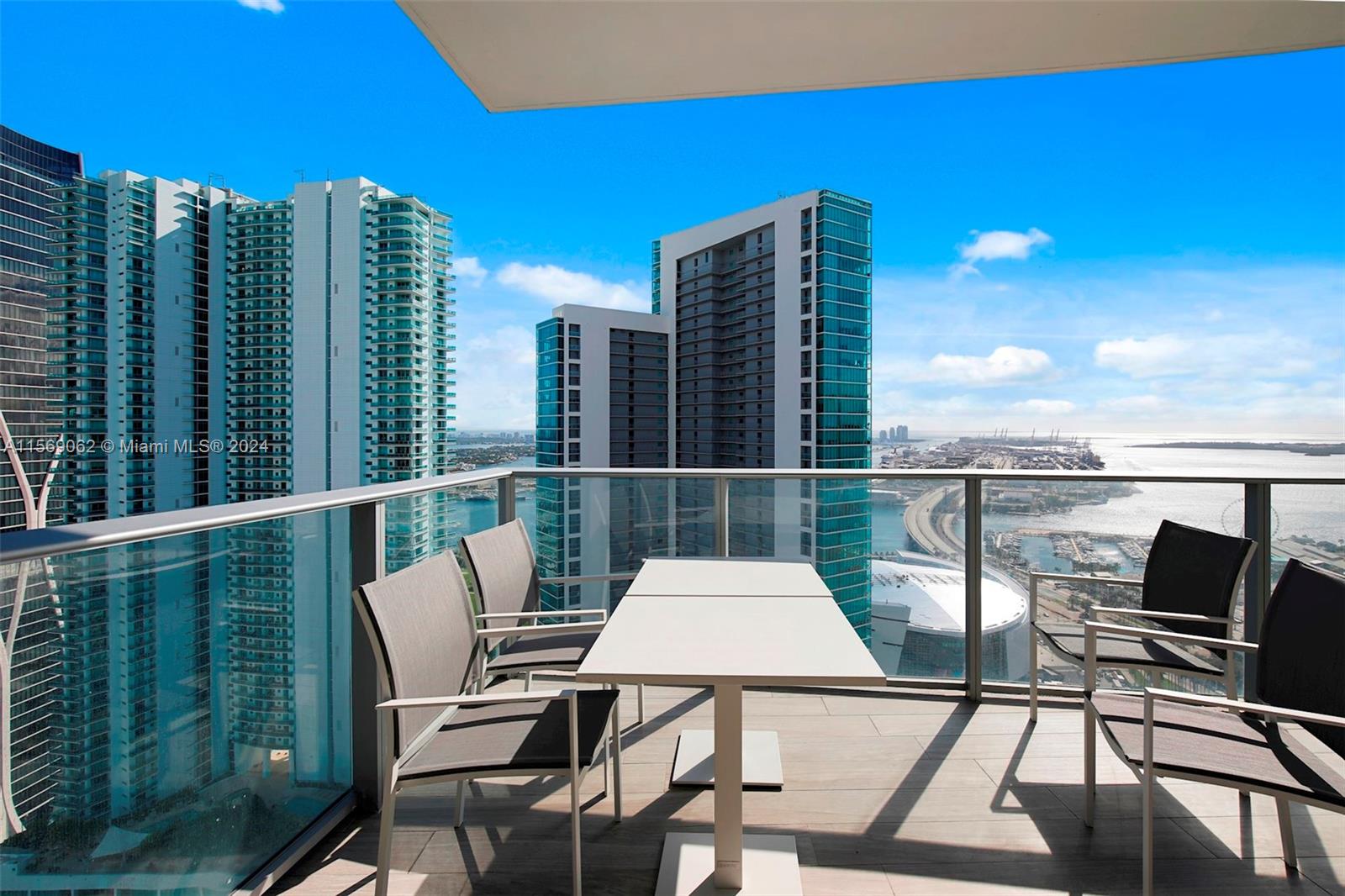 Bay and city views