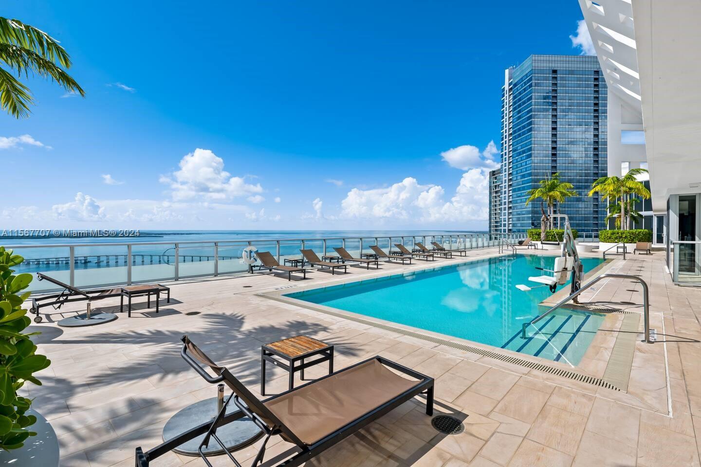 We're excited to present a remarkable opportunity at Brickell House: a fully furnished studio boasting panoramic views of Brickell Bay from its seventh-floor vantage point. This exquisite residence offers an array of luxury amenities, including access to two pools, a state-of-the-art gym, and a delightful BBQ area.

What sets this listing apart is its inclusion of an assigned parking space and valet service, ensuring convenience and ease for residents. It's important to note that rental insurance is required by the owner.