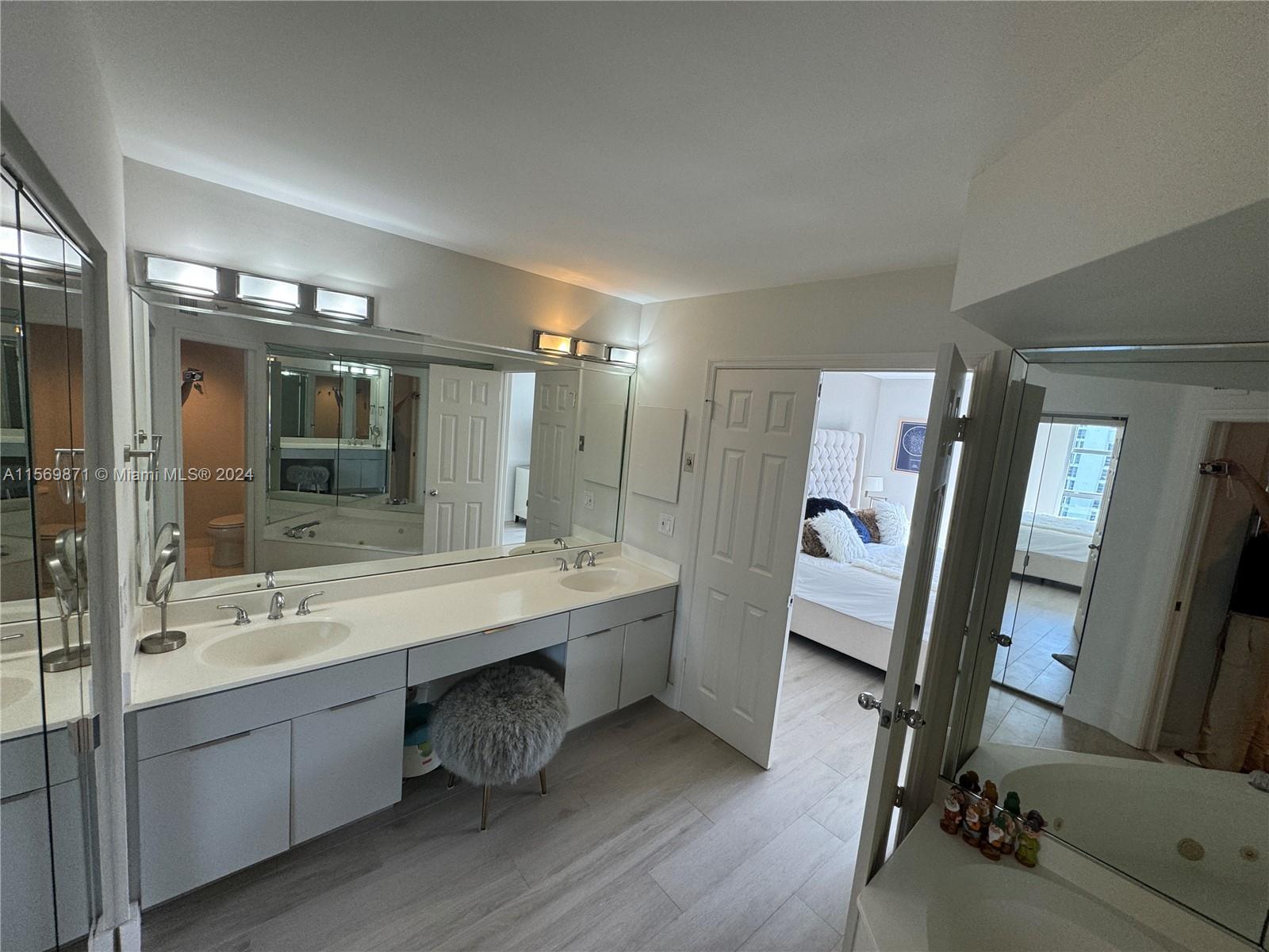 Third Bedroom with access to balcony.