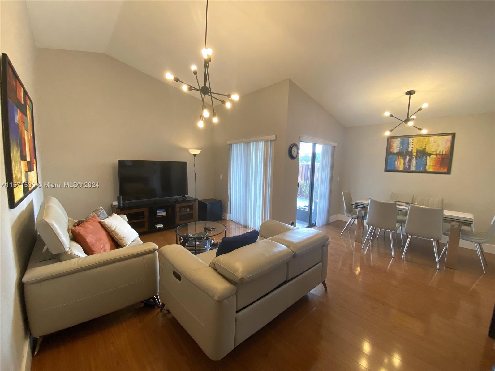 Living and dining area