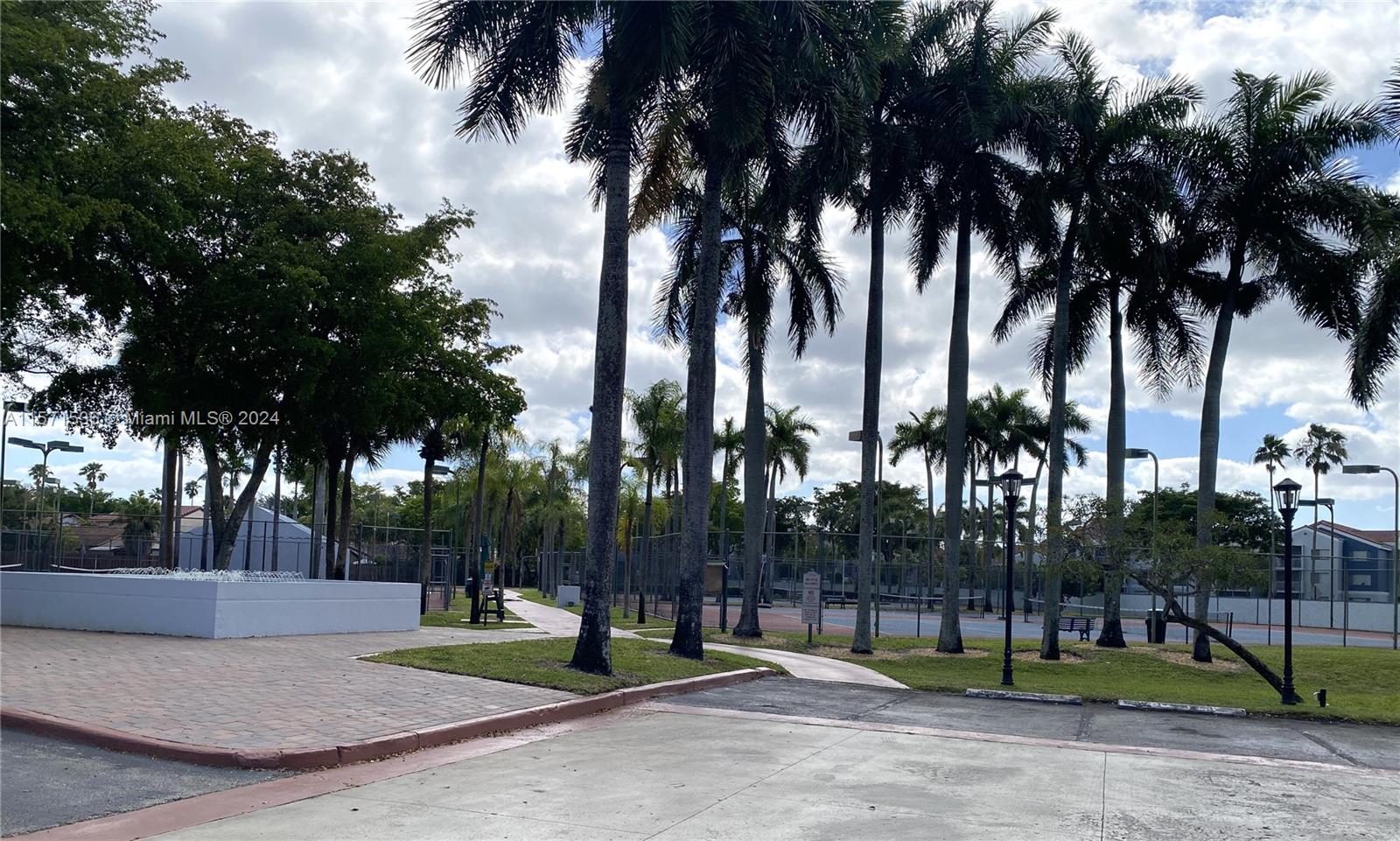 View of the tennis courts