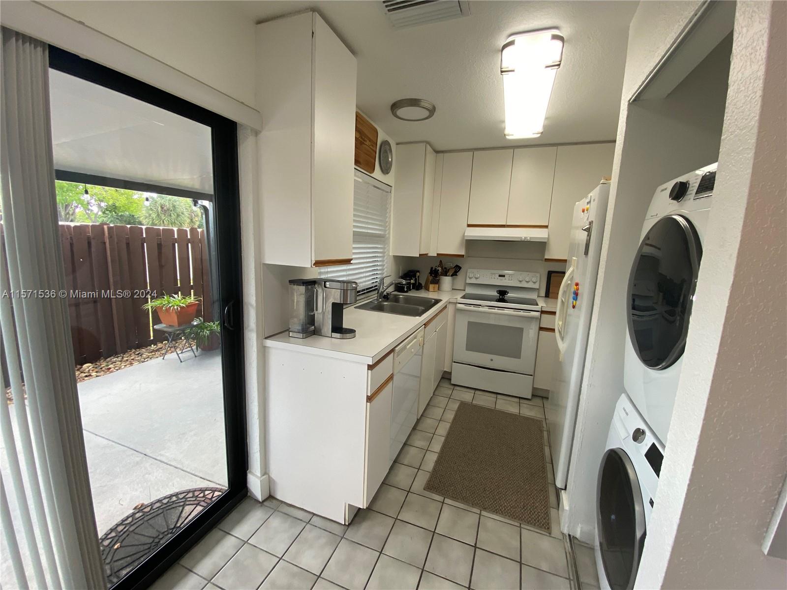 Kitchen area with direct access to the patio area