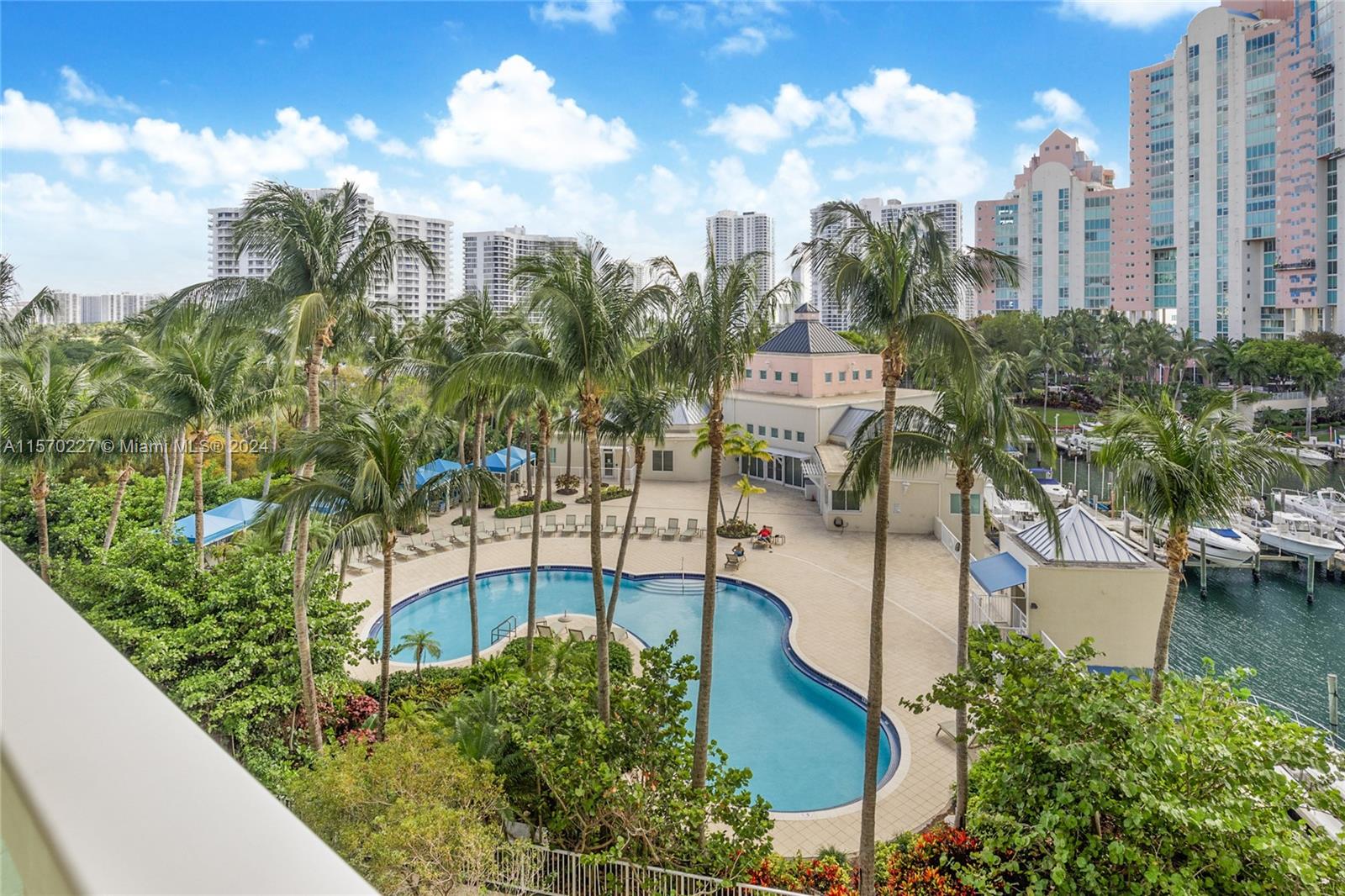 Pool view from balcony