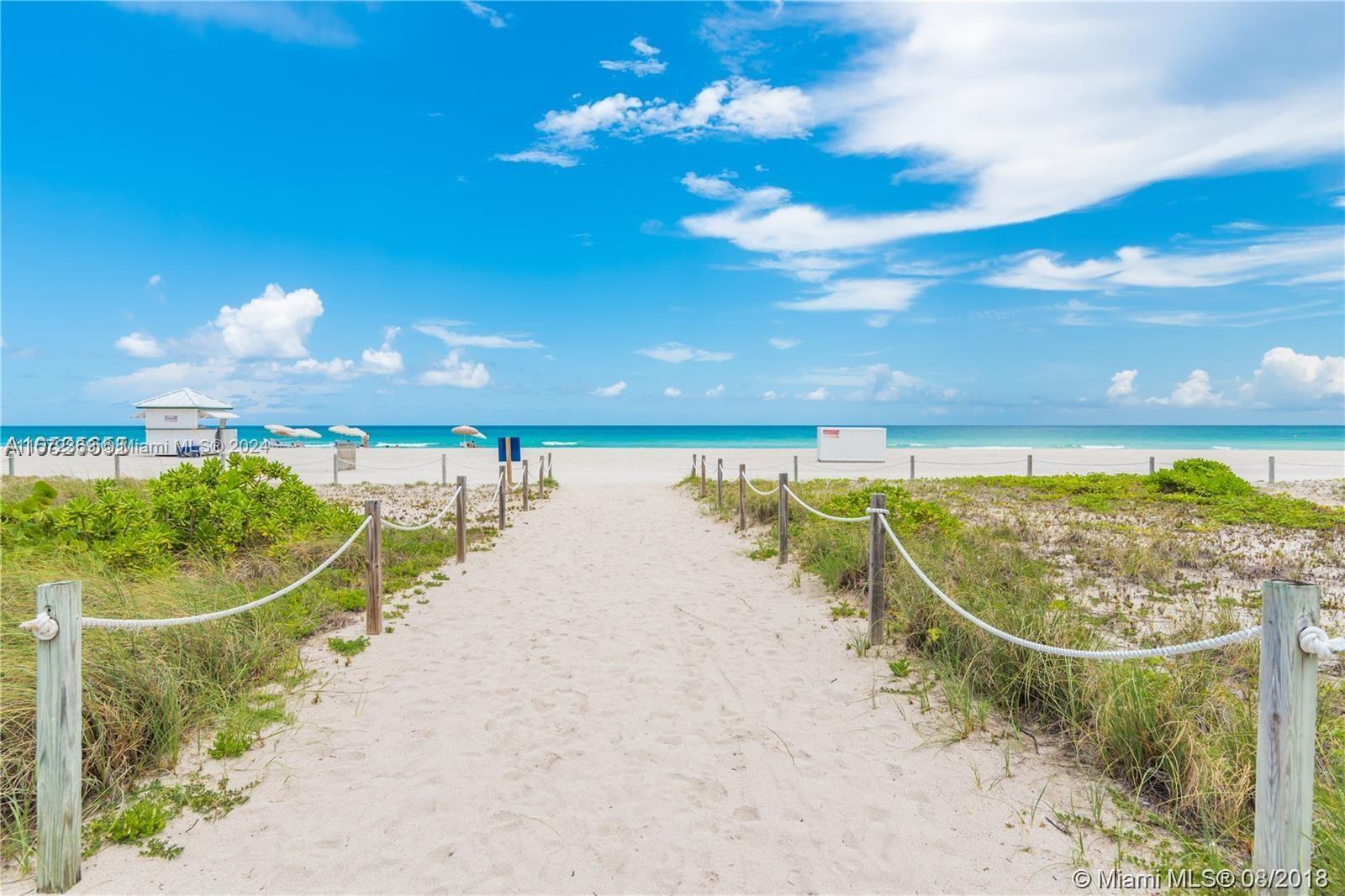 Amazing 2 Bed/2 Bath unit, completely renovated. Designed by a well-known decorator and artist. Beach front building, pool, gym, sauna, bbq area, children's playground, beach service, the best location in Miami Beach on the ocean.