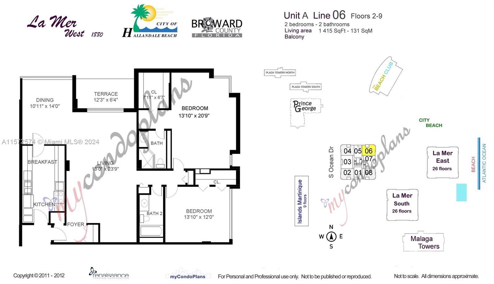 1880 S Ocean Dr 306, Hallandale Beach, Florida 33009, 2 Bedrooms Bedrooms, ,2 BathroomsBathrooms,Residential,For Sale,1880 S Ocean Dr 306,A11572574