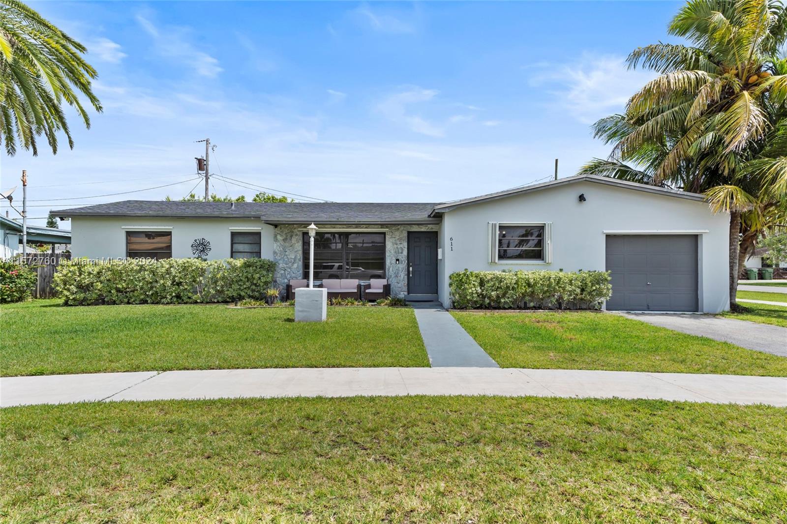 Welcome to this charming, remodeled home on a large corner lot. This home offers an open concept with plenty of natural lighting in the living & dining room area. Kitchen has a moving island to accommodate guests, plenty of space to cook, and an oversized refrigerator. Each room has custom closets. There's also a single-car garage and plenty of front and backyard space, as well as a covered terrace to sit down and enjoy family and/or entertain guests.