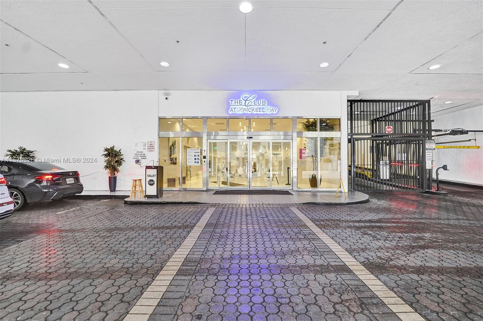 12th Street Entrance w/ valet & parking garage entrance