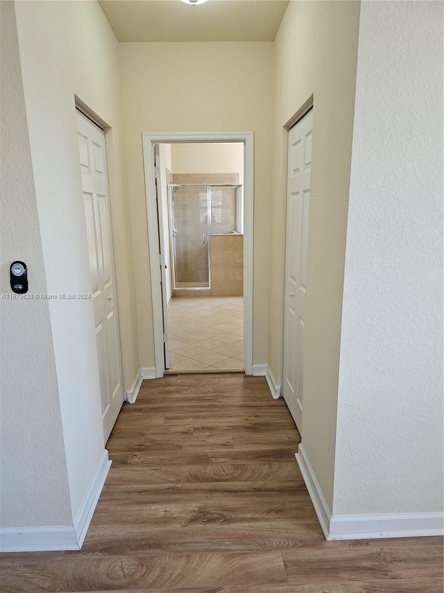 View to master bathroom.