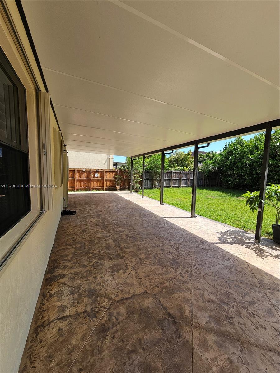 Covered terrace
