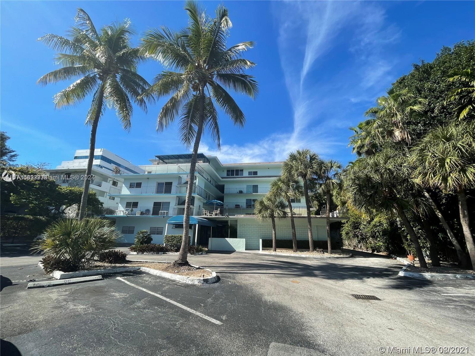 Charming 1 bedroom, 1 bathroom 585 SF condo is on the 2nd floor with a washer/dryer in the unit. Harbour Hill is located in Coconut Grove across the street from Monty's restaurant, David Kennedy Park, the marinas, shopping, and much more!  $75 application fee and $200 refundable deposit to Association.