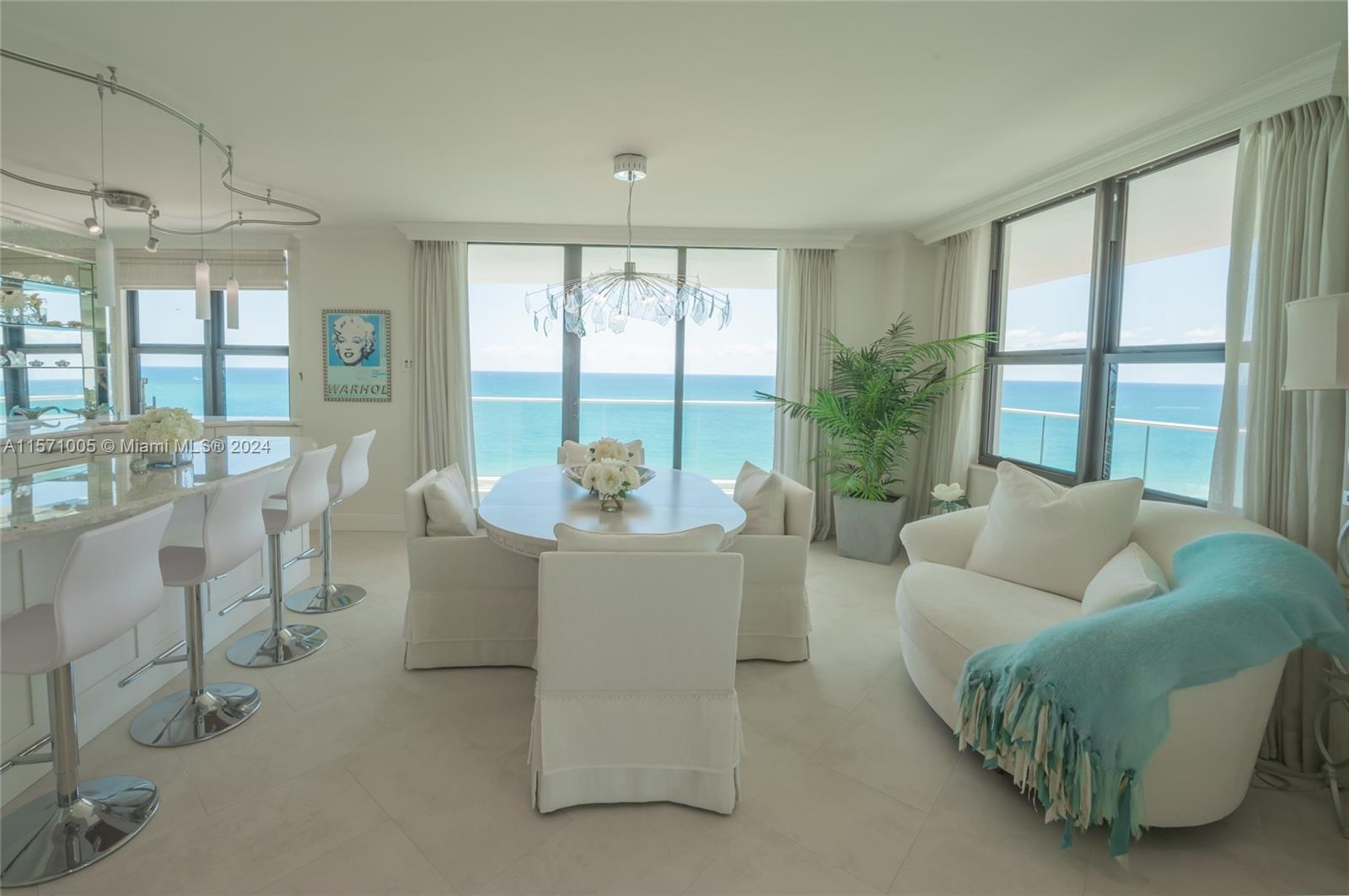 9801  Collins Ave #17Z Direct Ocean For Sale A11571005, FL