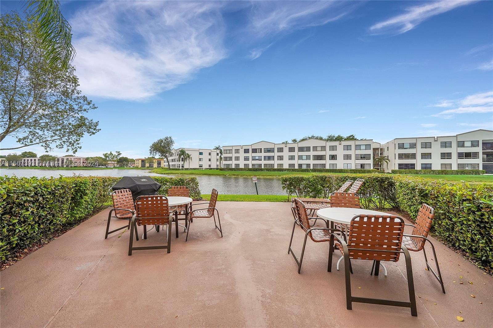BBQ area right downstairs from unit