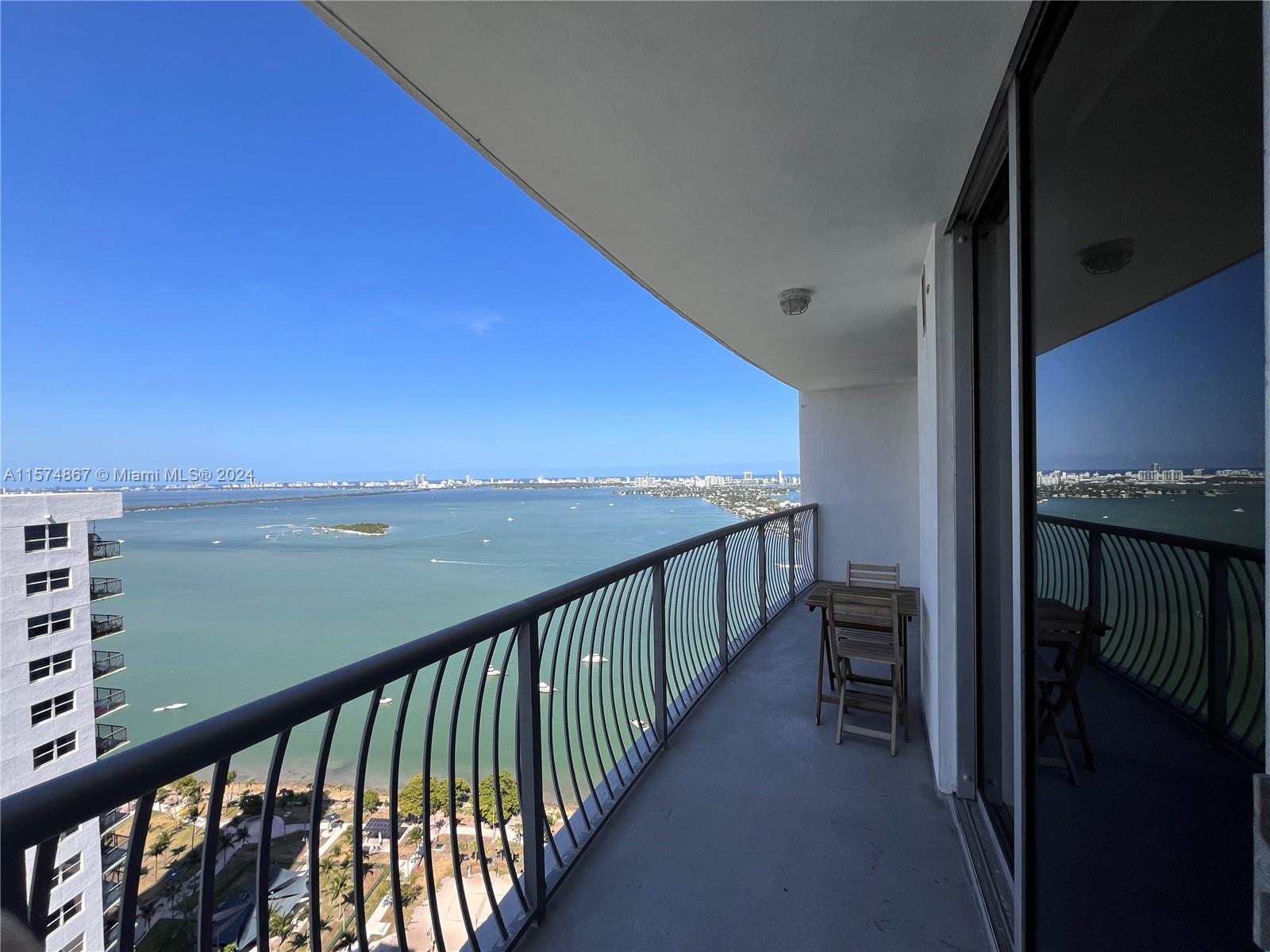One bedroom one bathroom at Opera Tower overlooking Biscayne Bay views from your balcony. Kitchen is fully equipped with granite counter top and stainless steel appliances, washer and dryer inside unit, spacious bedroom with walking closet. Building offers gym, sauna, BBQ area, social room, pool, jacuzzi and Security front desk and valet parking 24/7. Opera Tower Edgewater location is conveniently located near restaurants, shops, Publix and much more.
