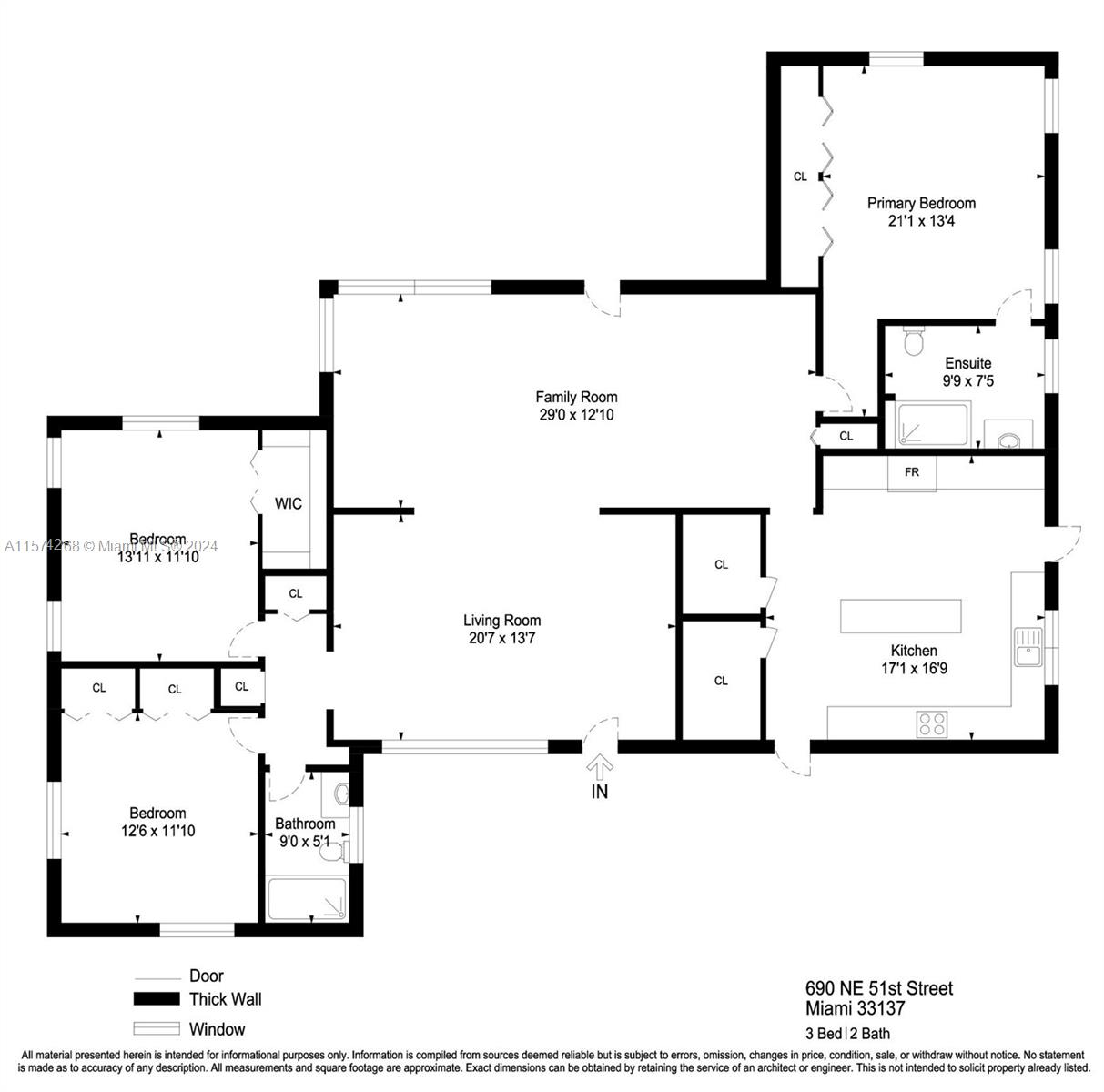 690 NE 51st St, Miami, Florida 33137, 3 Bedrooms Bedrooms, ,2 BathroomsBathrooms,Residentiallease,For Rent,690 NE 51st St,A11574268