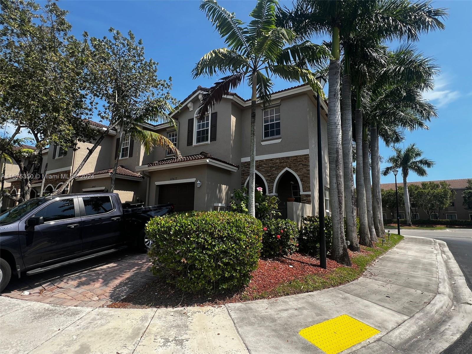 Beautiful corner unit townhome 3/2.5 one car garage, in Isles At Bayshore in Cutler Bay, gated community, great location, Great schools, close to Turnpike, Hospitals, Mall, All tile, paved patio. Easy to show.