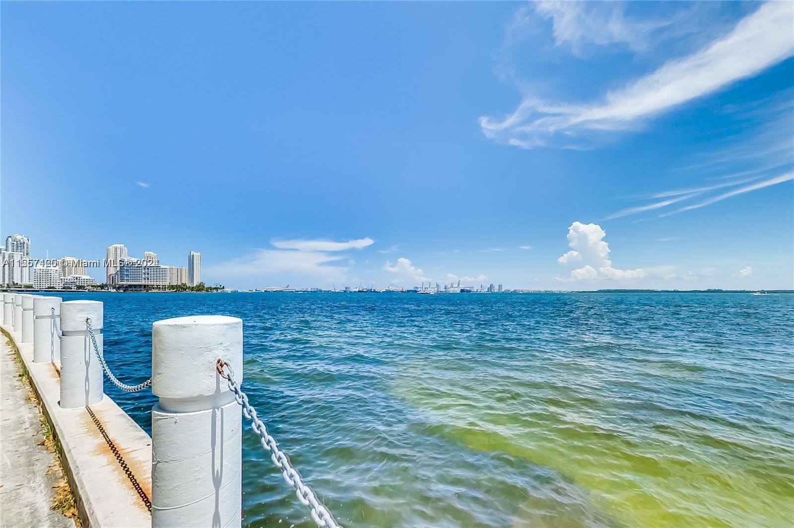 Enjoy the beautiful view of Biscayne Bay in this fully remodeled 1 bedroom 1 bathroom unit with designer details all around! White porcelain floor throughout, new white kitchen, new bathroom, and lots of closets. Washer & dryer inside the unit! 24 hour security, air conditioning and hot water included. Pool, BBQ area and gym on premises. Enjoy living just steps away from the trendy Brickell area! Unit is vacant and very easy to show! Just call listing agent to schedule your visit!