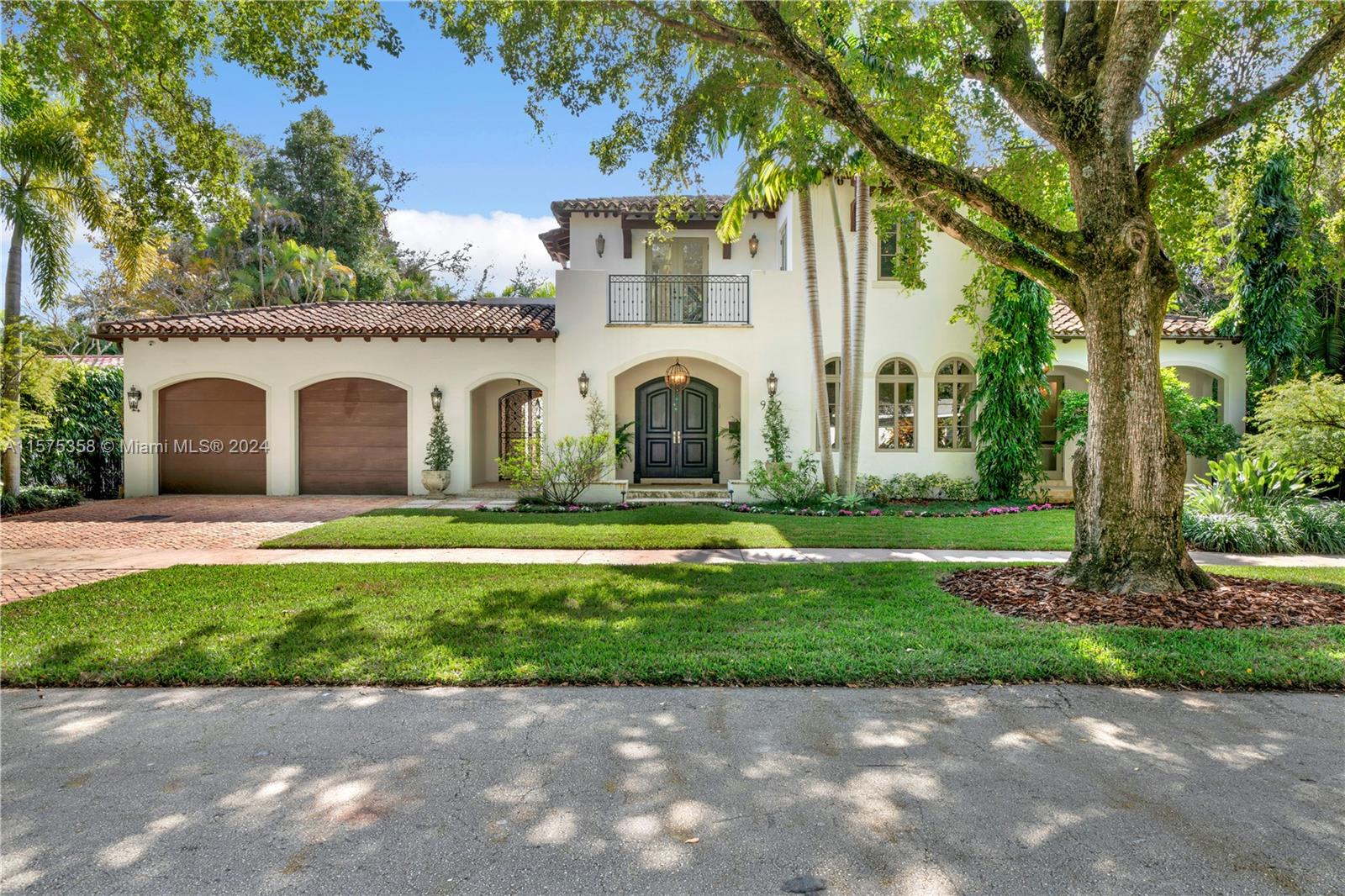 Coral Gables classic meets modern. This custom-built home in 2011 captures the essence of Coral Gables, blending quality, and classic details with a Smart home Crestron Advanced System for control of your lighting, entertainment (sound and video), climate control, security, surveillance, pool systems and access through built-in smart screens and mobile devices. The home features Brazilian cherry wood, marble accents, Hector & Hector kitchen, impact windows/doors & house generator. Main bedroom plus guest room downstairs & two additional ensuite bedrooms upstairs separated by loft area & balcony. Situated on a spectacular tree-lined street in the prestigious Golden Triangle area, steps away from The Biltmore Hotel. Prepare to be wowed! Owner would consider renting furnished for addtl fee.