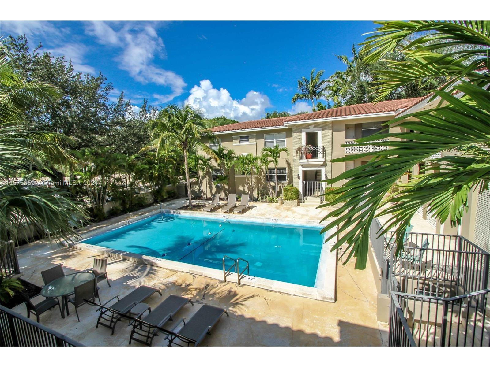 Charming Coral Gables large studio apartment located in desirable Edgewater/Sunset Harbour district. Spacious living area with wood floors. Gas kitchen stove, fridge and microwave. Impact windows throughout. Water included with on-site laundry. Beautiful tropical patio with BBQ and large community pool for relaxing. An exceptional opportunity to reside in this exquisite area near Ingraham Park and Cocoplum Circle by the Gables waterway. You can leisurely stroll along tree-lined streets or enjoy a quick bike ride for breakfast in the Grove. Close to University of Miami and downtown Coral Gables. Centrally located! 1 assigned parking spot. Fast Approval. Call today to schedule a showing. Your ideal home is ready to welcome you!