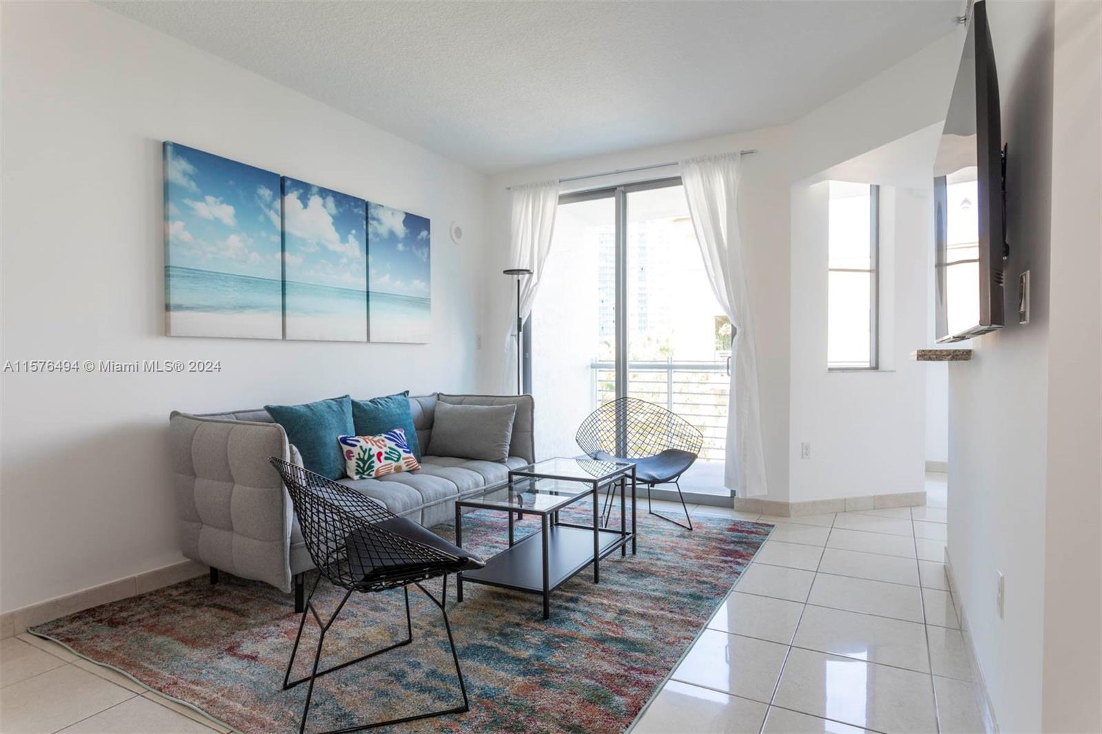 AVAILABLE JUNE 1! Newly updated & furnished. Located in the desirable South of Fifth neighborhood, only 2 blocks from the Ocean, this bright and large unit is the perfect Beach Pad with a private balcony, gourmet kitchen and stainless steel appliances. 24 hour security, front desk, resort-like pool area, and gym.