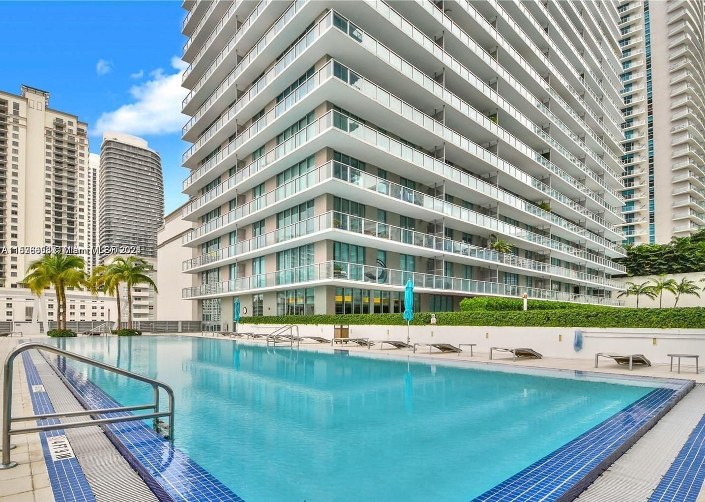 BEST LOCATION!! FULLY FURNISHED ONE BEDROOM UNIT. Stainless Steel appliances. Floor to ceiling glass and wide balconies. 2 Pools, Gym, steam room, Media Room, Management on site, Playroom, BBQ area, Valet, 24/7 Security and Concierge. Steps to Mary Brickell Village, walking distance to everything. Metrorail, Restaurants, Brickell City Centre. One parking space assigned. Easy to show. - Short term rental. Live where you love and love where you live!
