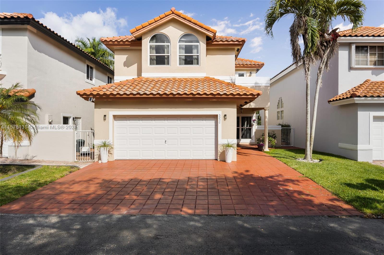This stunning, furnished single-family home in gated Doral Palms Estates boasts modern elegance and spacious comfort throughout its 4BD, 2.5BA and 2,7373 SF of living space on a quiet cul-de-sac. Enjoy a chef's kitchen with premium appliances, quartz countertops, and sleek cabinetry. Entertain in style indoors or out on your private patio with grill and fire pit.  Retreat to the expansive primary suite, where you'll find a serene oasis complete with a luxurious ensuite bathroom, walk-in closet. Home has a laundry room and attached 2-car garage with ample storage and workout area. Exclusive gated community amenities include clubhouse, pool, tennis and pickleball courts. Close to schools, Morgan Levy Park. Available July 1st for annual term lease.