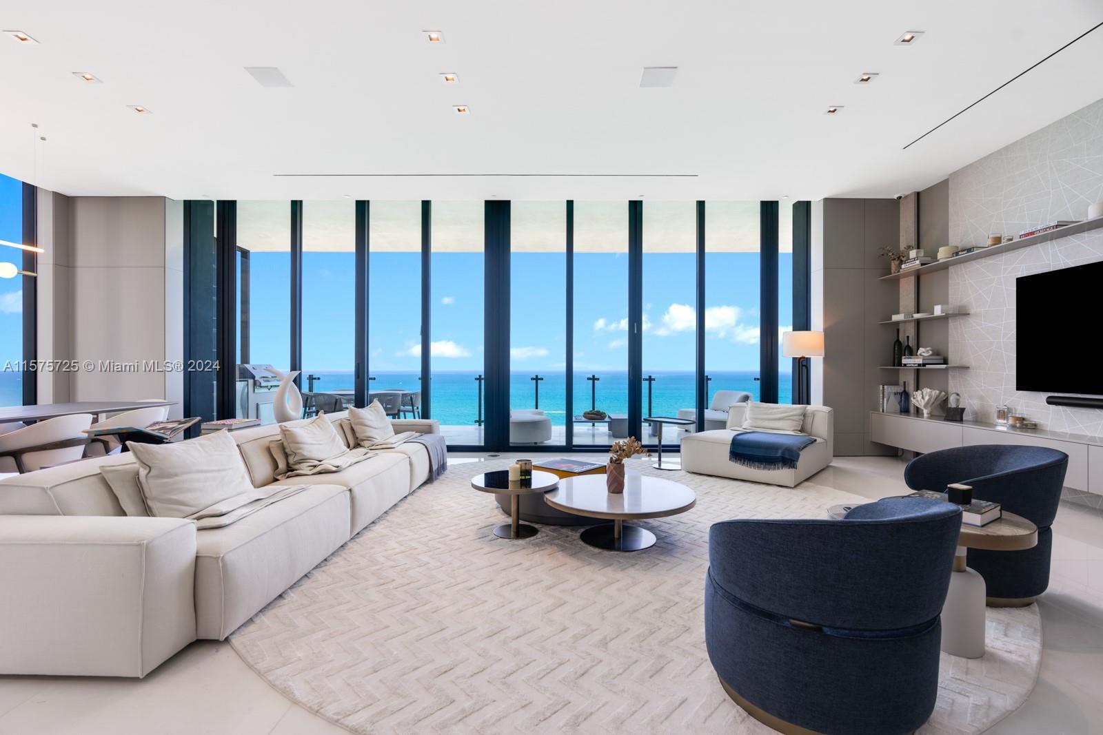 Experience oceanfront luxury living at its finest in this meticulously upgraded premier residence located at Muse Condo, Sunny Isles Beach. This exquisite property offers high-end custom finishes in every detail from the wood paneling to the built-ins and lighting. With 3 bedrooms, 3.5 bathrooms, plus a den with sauna and a cold plunge, the expansive layout provides ample space for relaxation and entertainment. Boasting an open Italian kitchen with top-of-the-line appliances and marble floors throughout. Indulge in the ultimate resort-style lifestyle with access to 5-star amenities, all within a prestigious oceanfront setting. Enjoy breathtaking direct ocean views from the comfort of your home. Available furnished or unfurnished.