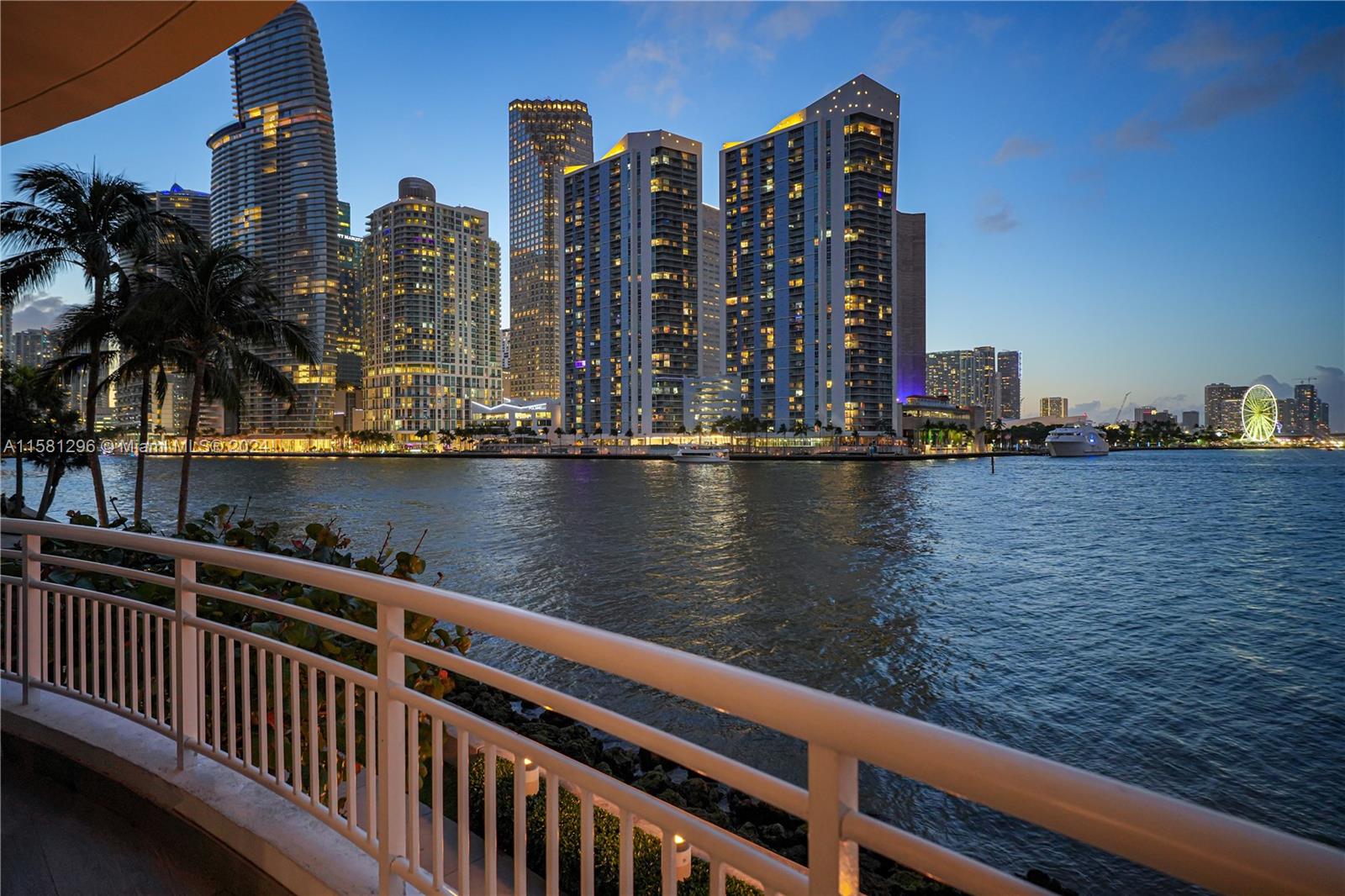 This spectacular home on the water is one of the most unique properties in Miami. This fully renovated turn key property sits right above Biscayne Bay, offering the best views Miami has to offer. This completely remodeled home offers you a private 2 car garage on the same level. The waterfront home features a chefs kitchen, 4.5 baths. Private office space. Split plan. Top of the line finishes. This luxurious island home is located in exclusive Three Tequesta Point offering top amenities. 24 hour security, concierge, free valet, guardhouse, Bayfront pool, multi level fitness center, Tennis Court, Basketball Court, 2 racquetball courts, conference rooms, game room, childeren rooms. The island offers the best security to live in a home on the water in the middle of the best Miami can offer.