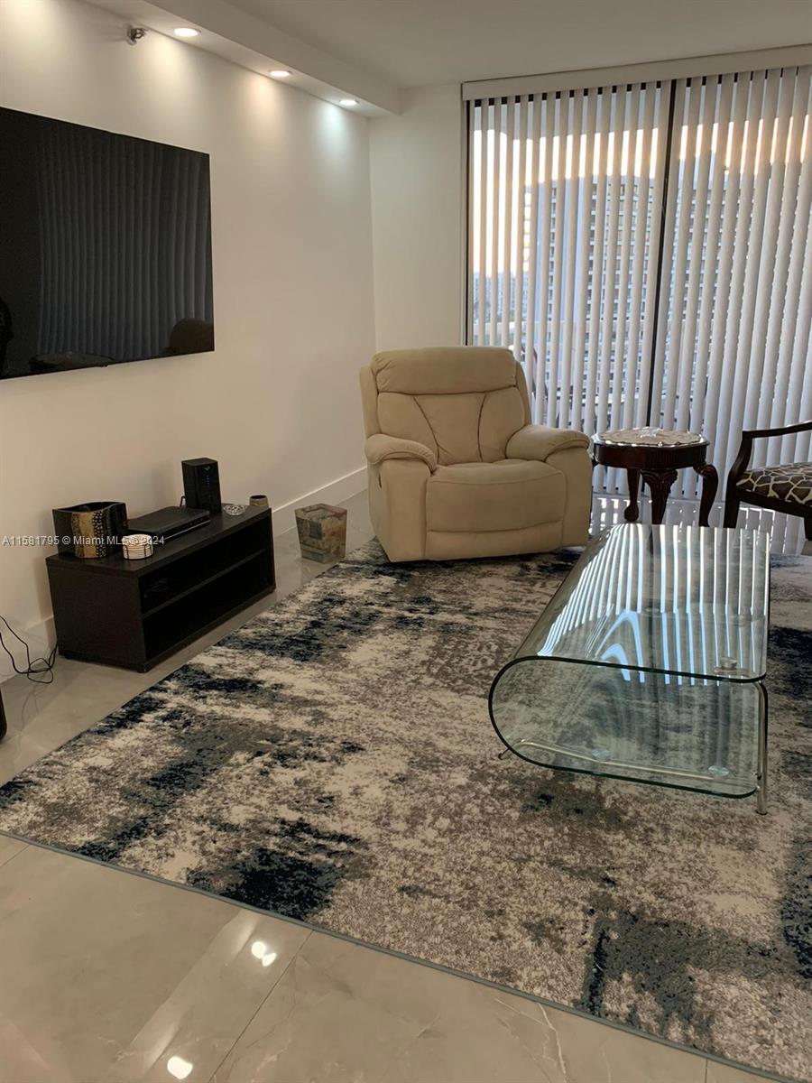 Corner unit with amazing views. Newly renovated with all new appliances and 3 TV's. Fully furnished, sheets, towels, dishes, etc. Rent includes electricity, cable, WiFi Internet. Two heated pools, jacuzzi, gym, 24-hour front desk/security. Walking distance to Founder's Park/playground, Aventura Mall, & close to the beach. Includes parking garage space for 1 car and additional space may be rented.  No Pets & No Smoking. $3,300 based on a 5-month lease. Move-in deposit includes 1st, last & 1-month security, applic. fee & maintenance fee. Shorter term may increase rent rate. Available June 1 to Oct. 31.