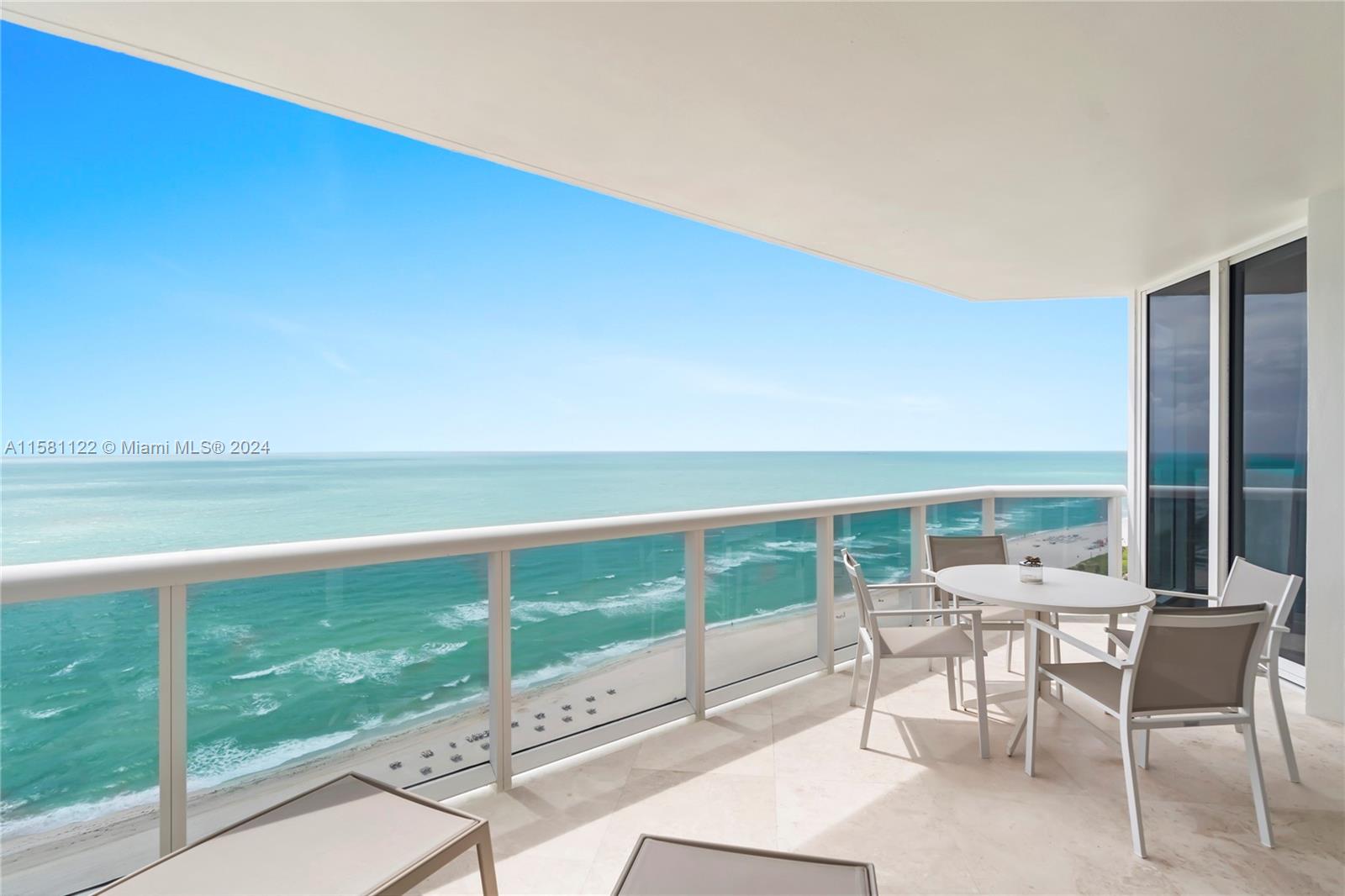 Enjoy oceanfront living at it’s best from this 2BR/2BA apartment on the 21st floor. This beautiful residence faces East with panoramic spectacular direct ocean views and offers 1,530 SF, marble baths, open kitchen w/granite countertops, large terrace & floor to ceiling glass windows. Building offers 1st class amenities: tennis court, large pool + towel service, gym, cafe/market, room service, business center, clubhouse, spa, steam rooms, saunas, personal trainers, free exercise classes, in/outdoor hot tubs & much more! Click the virtual tour link to see video of property.