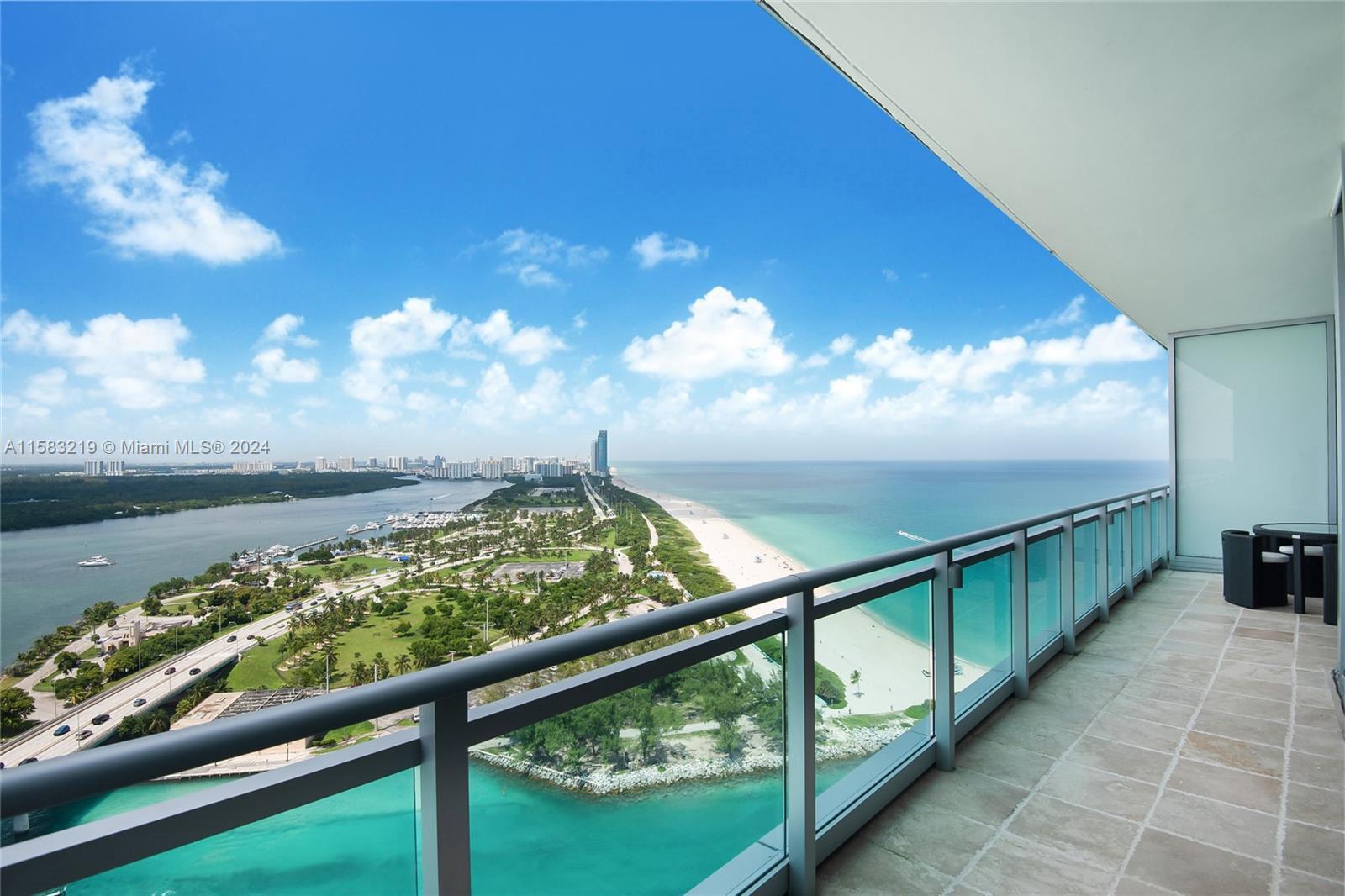 Experience unparalleled privacy and breathtaking ocean vistas from this high-floor gem in Bal Harbour, boasting uninterrupted views of the ocean, intracoastal, and inlet. This exclusive unit is uniquely positioned to ensure complete privacy, free from overlooking neighboring buildings. Elegantly furnished, the interior features luxurious 24-inch marble flooring throughout, enhancing the sophisticated ambiance. Residents enjoy access to the lavish amenities of the world-class Ritz Carlton resort, adding opulence to everyday living.