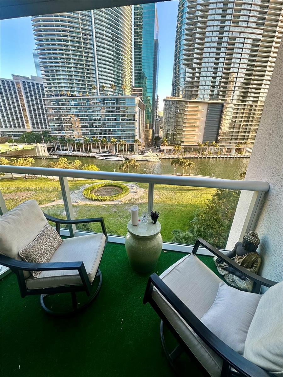 Furnished studio with the stunning view of the Miami River from the spacious balcony. Sub-Zero Wolf Appliances, quartz countertops, electric blackout blinds, Swarovski chandelier, BOSE stereo system add a touch of luxury. Parking space conveniently located on the same floor is such a bonus. The amenities at Icon Brickell include 24/7 concierge, Olympic-size infinity pool and water view fitness center. Daily complimentary fitness classes are a fantastic perk. And with on-site dining options and entertainment facilities like a movie theater and game room, residents truly have everything they need right at their fingertips. The location is unbeatable, with easy access to the best shopping, dining, and nightlife in Brickell, as well as being just a short drive from Miami Beach and the airport.