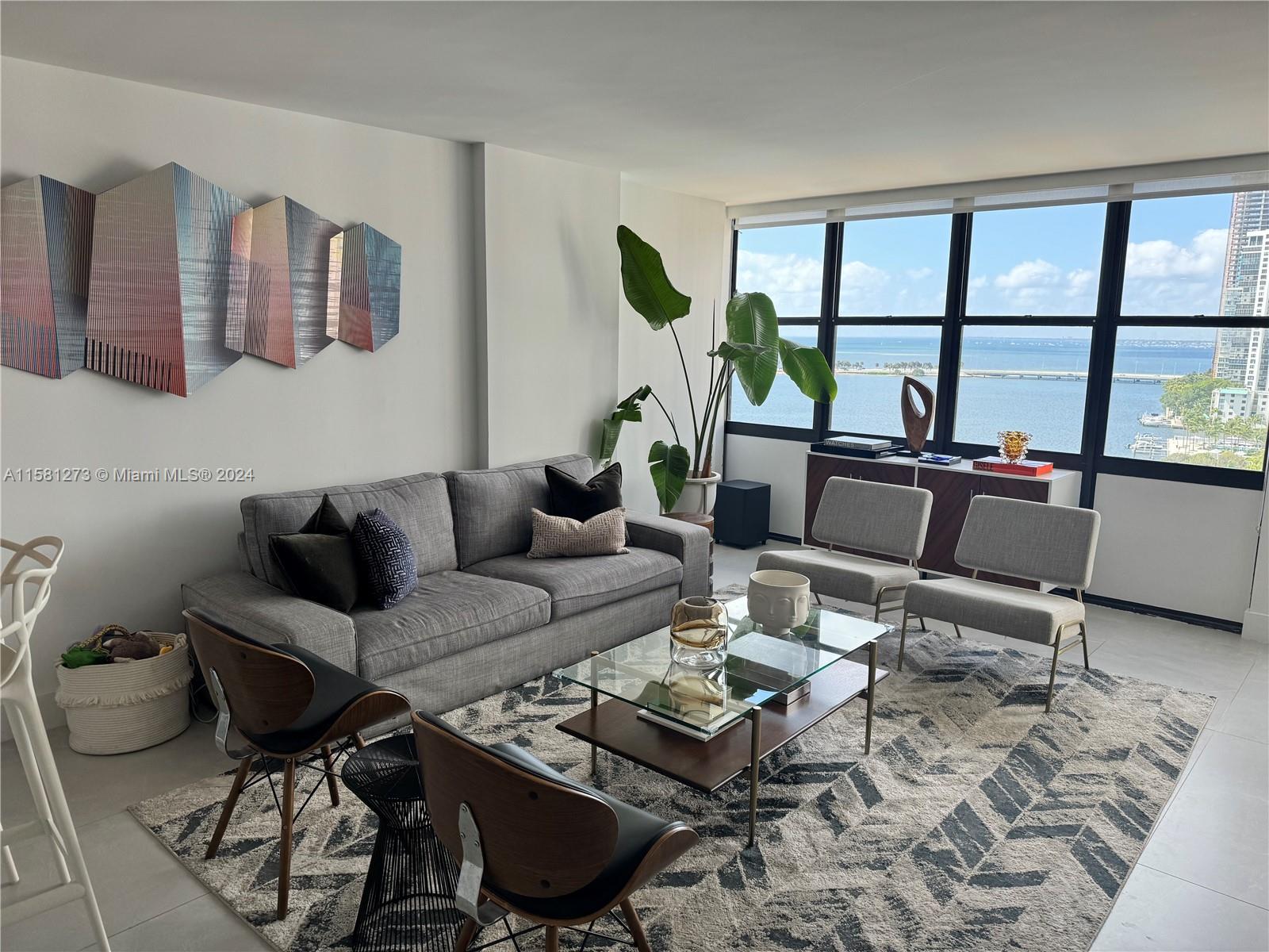 Spectacular bay view! Furnished, recently remodeled with 2 parking spaces.