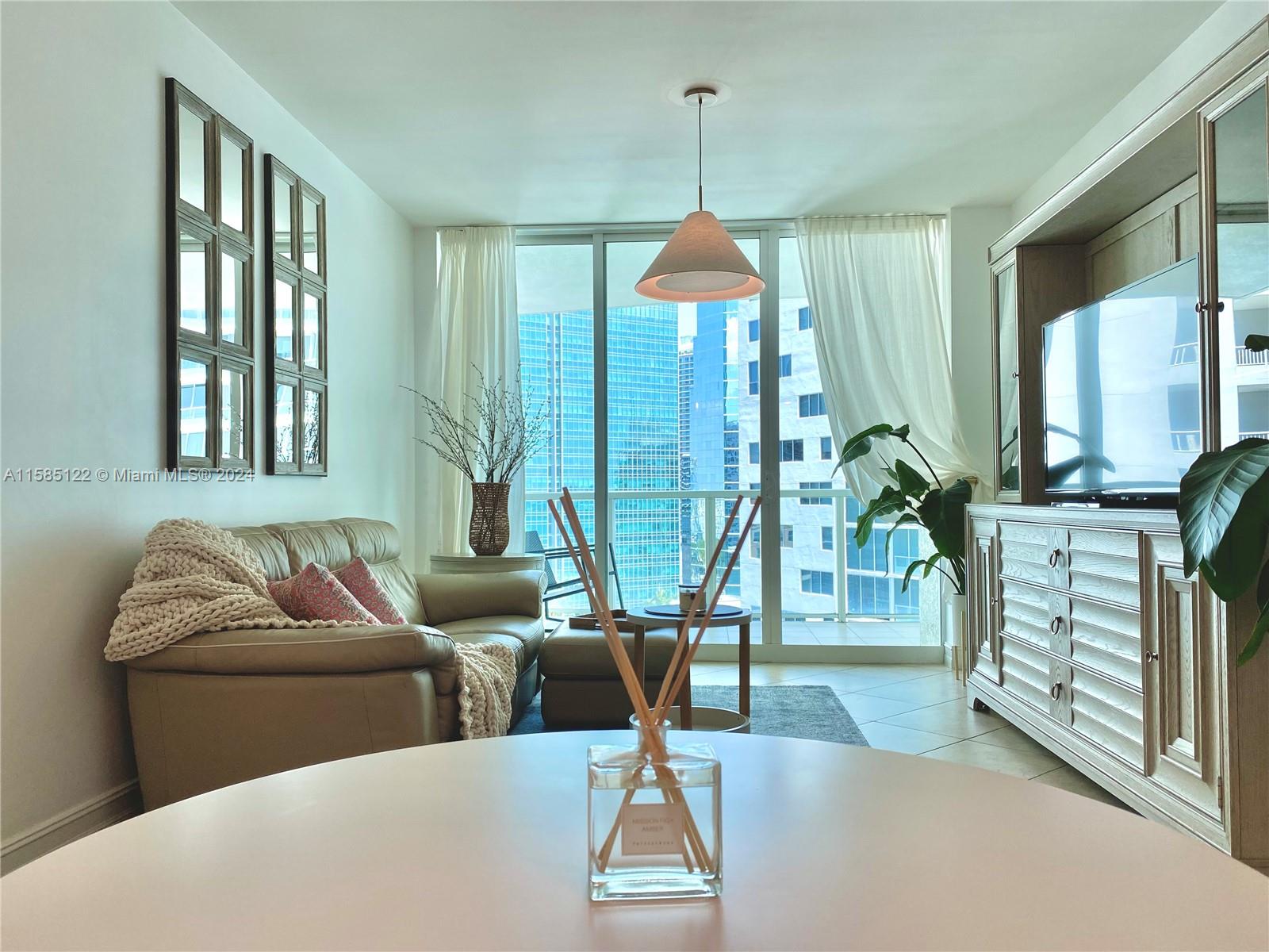 Available Now. This elegant, furnished 1Bd, 1Ba condo awaits you! You'll be located within one of Brickell's most desirable neighborhoods, steps away from walks on the bay & fine dining! Your unit features extra storage space in every room, an indoor parking spot, new washer & dryer, 2 TVs, Scavolini kitchen cabinets, Sub-Zero refrigerator, granite countertop, high impact sliding glass doors, custom bathroom fixtures with marble throughout, large shower, separate jacuzzi soaking tub, walk in closet, & stylish personal office. Wi-Fi is included! The Emerald at Brickell showcases a boutique style of living, a resort style rooftop infinity pool w/ panoramic views of the bay, 24 hr fitness center & 24 hr security/concierge and valet.