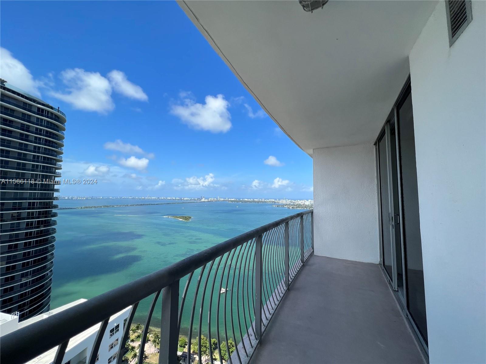 Newly remodeled unit w/many upgrades; flooring, paint, door glass door in the master bathroom. 47-floor balcony w/gorgeous views of Biscayne Bay, Miami Skyline, Bayfront Park. 1 block to Metro Mover, 100yds from Publix & across the street from 8-acre Margaret Pace park on the Bay! Valet parking and ample public parking for guests. SAFE & SECURE w/multi-level 24hr security, gated parking, valet, doorman, digital facial recognition at all access points & elevator fob. Convenience store and minimart in lobby.