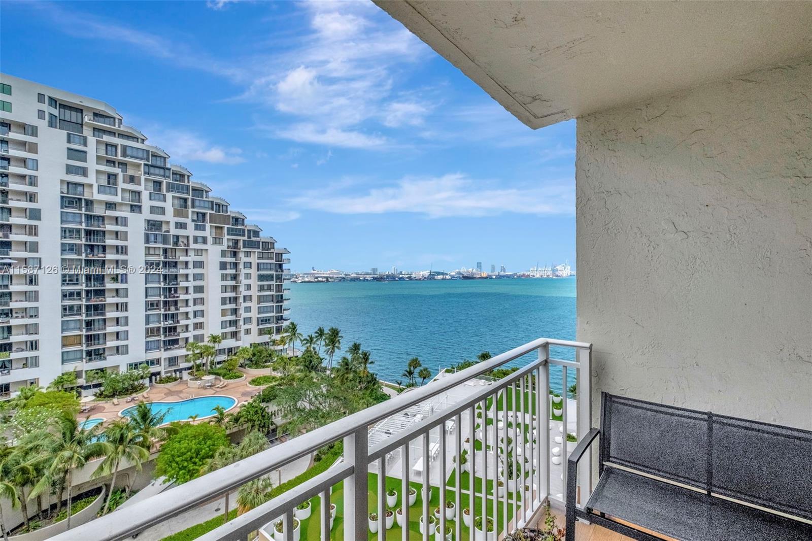 Look no further than this bright and beautiful 2 Bedroom/2 Bathroom home in the exclusive island oasis that is Brickell Key. Meticulously cared for and featuring gorgeous water views from condo. Highlights include stainless steel appliances, beautiful tile flooring, renovated kitchen & bathrooms. The Isola Brickell Key is a bay-front luxury condominium located steps away from the Brickell night life. Brand new pool & outdoor facilities are the finest on the island. Residents enjoy unsurpassed location, safety, & convenience. Amenities include tennis courts, fitness center, swimming pool, hot tub, social room, outdoor bar, bbq area, and a business center, as well as concierge & valet parking services.