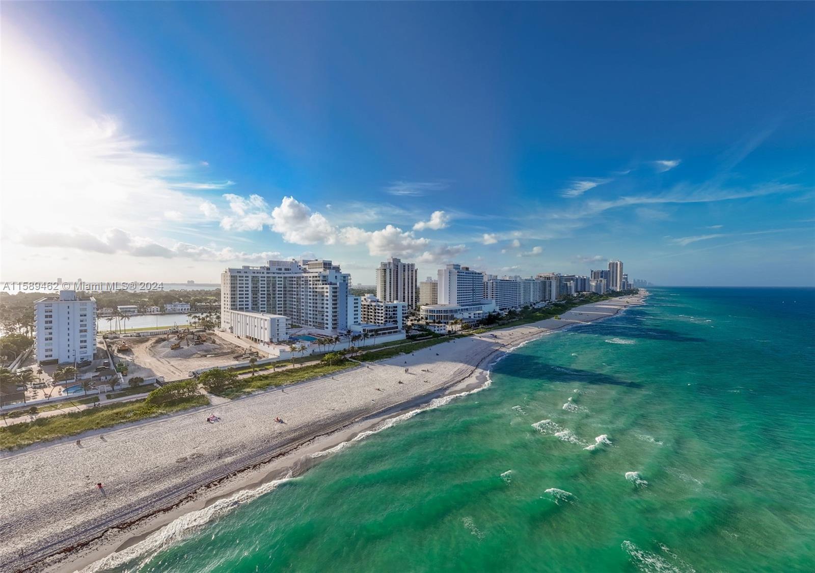 Experience luxury living on Collins Avenue's Millionaires' Row with this stunning 1-bedroom, 1.5-bathroom condo on the 5th floor. Enjoy partial views of the ocean from your open balcony. Features include ceramic floors throughout, new hurricane-proof windows, and ample closet space. The fully renovated oceanfront building offers premium amenities such as a pool, jacuzzi, tennis court, oceanfront gym, and covered parking. Maintenance fees cover electricity, cable, water, and all amenities. Currently rented for one year, this condo is a great investment opportunity with an excellent tenant. Contract must be honored until the end of the lease January, 2025. Great Income. For those looking to innovate, this property can easily be converted to a two-bedroom, two-bathroom unit.