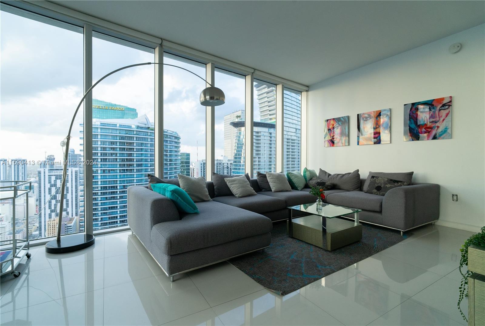 Luxurious 2BR/2BA corner unit at Icon Tower 3 in Brickell. Offers stunning views of Biscayne Bay, Miami River, & the iconic Brickell/Downtown skyline. This spacious 1,286 sq. ft. apartment features a brand new AC unit, washer, dryer, & stovetop. Easy access to I-95 and other major highways. Short term rentals PERMITTED! Tower 3 offers valet parking only, for a monthly fee. Seize this lucrative investment opportunity today! Seller's are motivated to sell asap! Schedule a showing today!