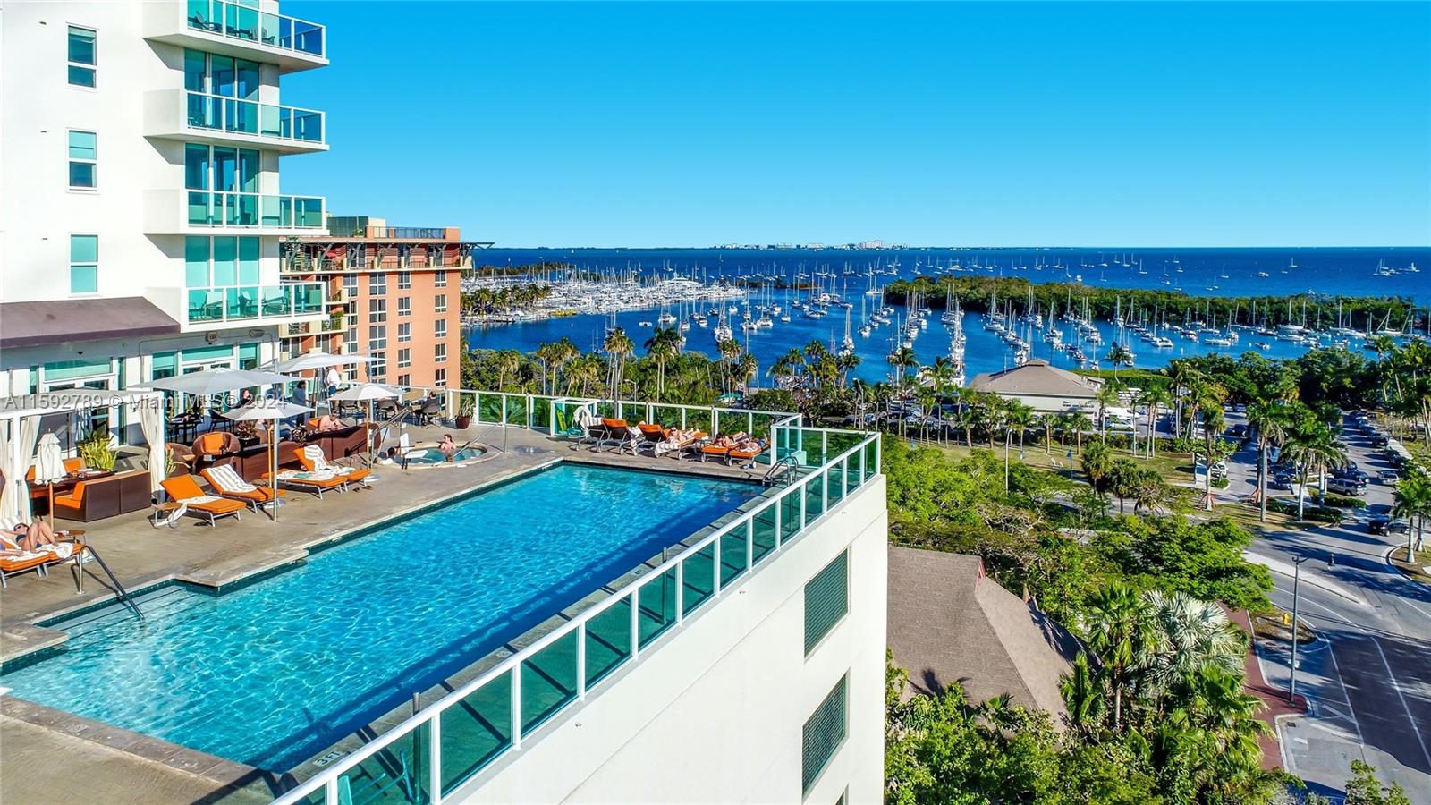 Experience the Grove lifestyle at Arya, a full-service luxury condo/hotel in the heart of the village of Coconut Grove. Walk to galleries, boutiques, cafes and to bayfront parks & marinas. Updated, light-filled interior spaces offer skyline & sunset views + a split-plan layout w/option to live in as a 2BR/2BA +kitchen or rent as 2 separate units (1BR/1BA & 1BR/1BA+kitchen). No rental restrictions. Offered fully furnished w/chic designer pieces for the ultimate in turn-key living. Exceptional building amenities include pool & restaurant overlooking the bay, fitness center w/sauna, squash courts, business center & 24 hr. attended lobby w/concierge. Secure garage parking (1 unassigned space) as well as valet & street parking. Minutes to downtown, MIA, Key Biscayne & the Beaches.