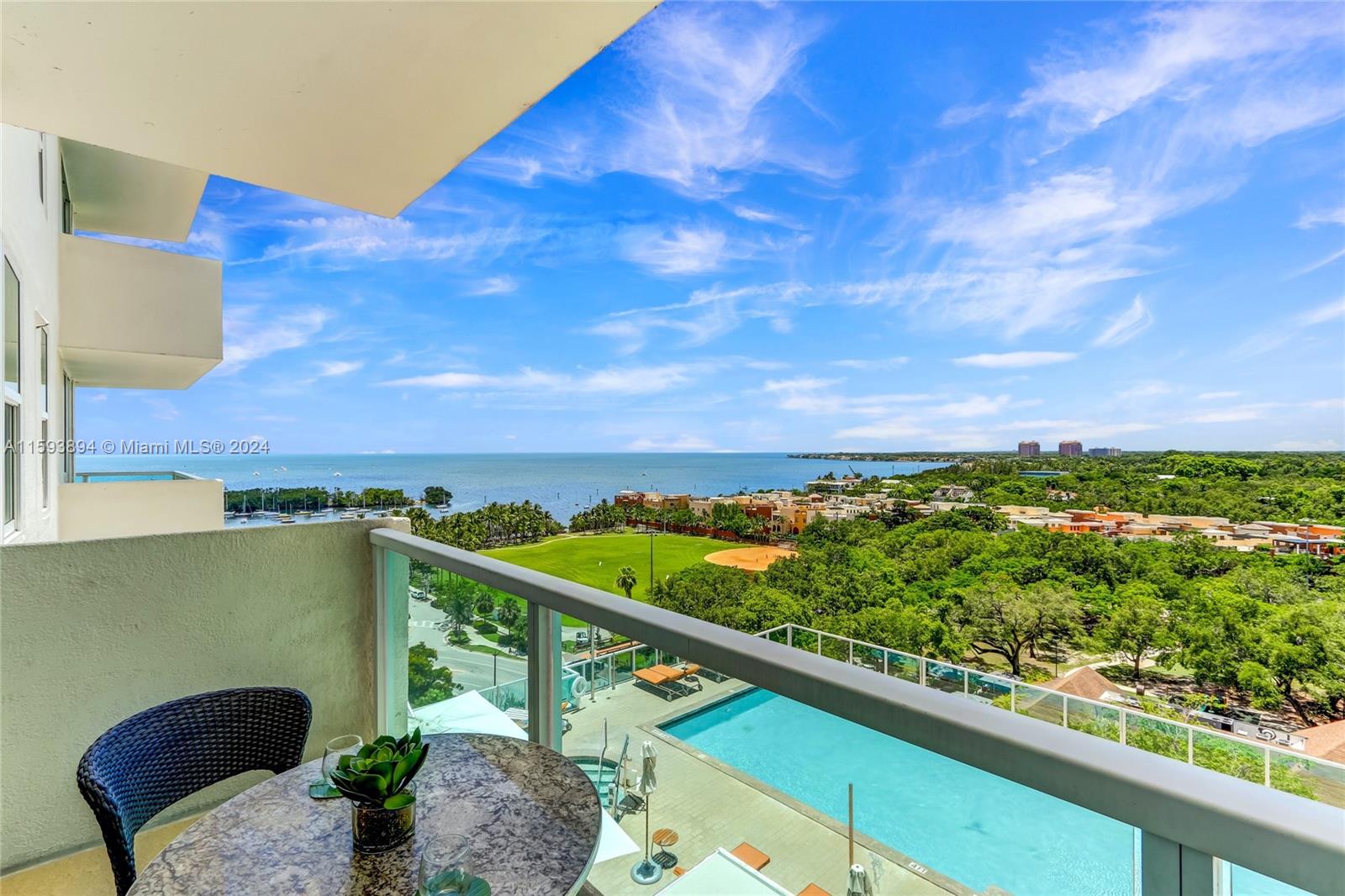 Stunning residence with bay, pool & city views in Arya, a full-service luxury condo/hotel in the heart of Coconut Grove’s historic village. Walk to trendy galleries, boutiques, cafes and bayfront parks & marinas. Updated, light-filled interior spaces & a split-floorplan layout w/option to rent as 2 separate 1BR/1BA units or as a 1BR/2BA+ kitchen & living area. No rental restrictions. Offered fully furnished w/chic designer pieces for the ultimate in turn-key living. Exceptional building amenities include heated pool & restaurant overlooking the bay, fitness center w/sauna, squash courts, business center & 24 hr. attended lobby w/concierge. Secure garage parking (1 unassigned space) as well as valet & street parking for guests. Minutes to downtown, MIA, Brickell, Key Biscayne & the Beaches.
