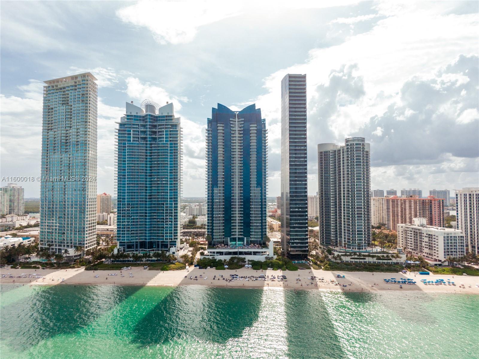 Welcome to JADE OCEAN Condominium, an icon of oceanfront luxury in the coveted location of Sunny Isles Beach, our American Riviera! This spectacular apartment on the 34th floor features a beautifully decorated 2-bedroom + den, 3 full bath oceanfront residence. Boasting 1,487 square feet of living area plus an additional 238 square feet of terrace with ocean views. The interior features marble floors throughout and gorgeous finishes. Enjoy 5-star amenities including a 24-hour concierge, security and valet parking, full pool and beach service, a state-of-the-art gym and spa, a business center, a children's playroom, a café, a theater, assigned parking with private entrance and exit, and more.