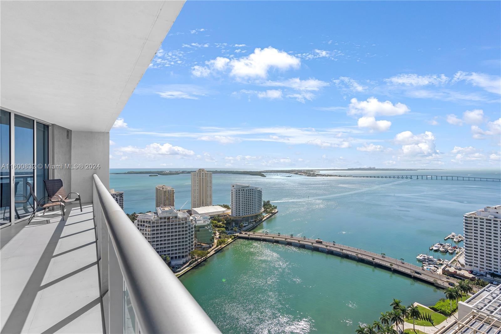 Furnished, contemporary 2-bed+Den, 2-Bath unit at the Icon Brickell II with endless bay & city views! Turnkey designer unit with white porcelain tile floors & stainless steel appliances. Enjoy amenities of a award-winning Spa designed by Philippe Starck: spoil yourself with yoga, spinning and pilates classes, treatments, and sauna. Capture postcard sunrises and sunsets from your high-floor balcony. Well-behaved pets ok. 6-month minimum. AVAILABLE AUGUST 5, 2024.