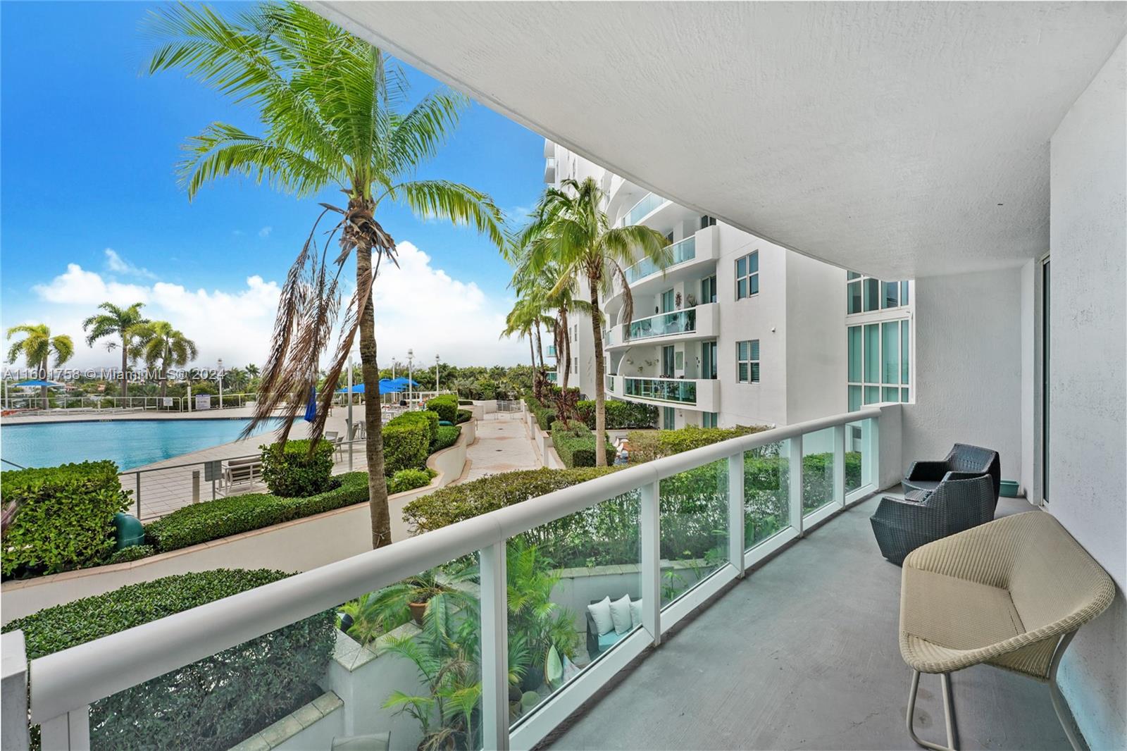 Beautiful 360 Condo in North Bay Village, nestled between Miami Beach and Miami. Impeccably managed, this boutique building offers secured grounds, a privately managed marina, fitness center, and a resort style pool. The unit boasts an elevated pool view for complete privacy, featuring an ensuite primary bedroom, guest bedroom, full bath, spacious living room, and formal dining area. Priced to sell quickly, and easy to show.